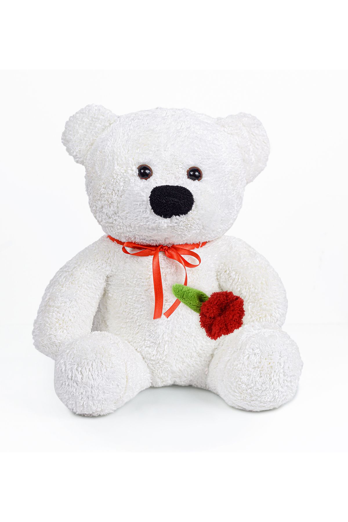 Özgüner Oyuncak 55 Cm Elinde Gül Tutan Ayıcık/%100YERLİ /