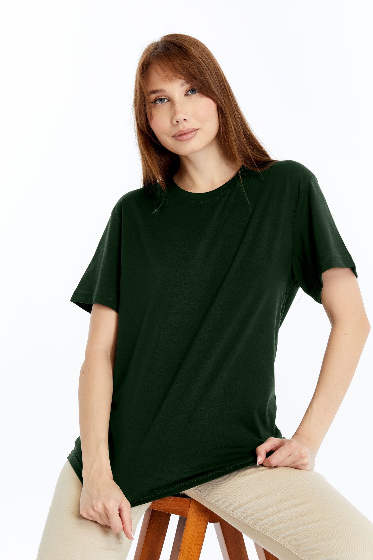 KRAVEN Kadın Regular Tişört Modal Karışımlı Rahat kalıp T-Shirt