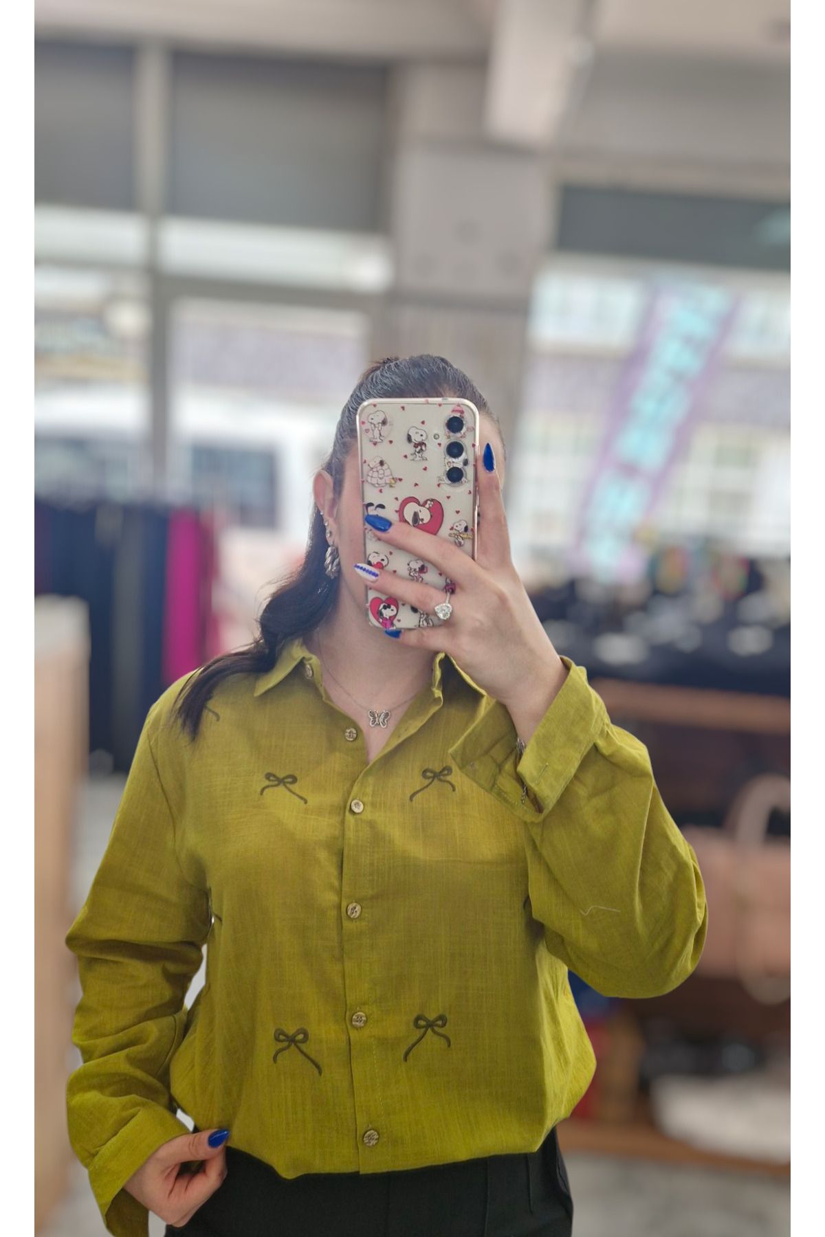 Bluebutik Desenli gömlek