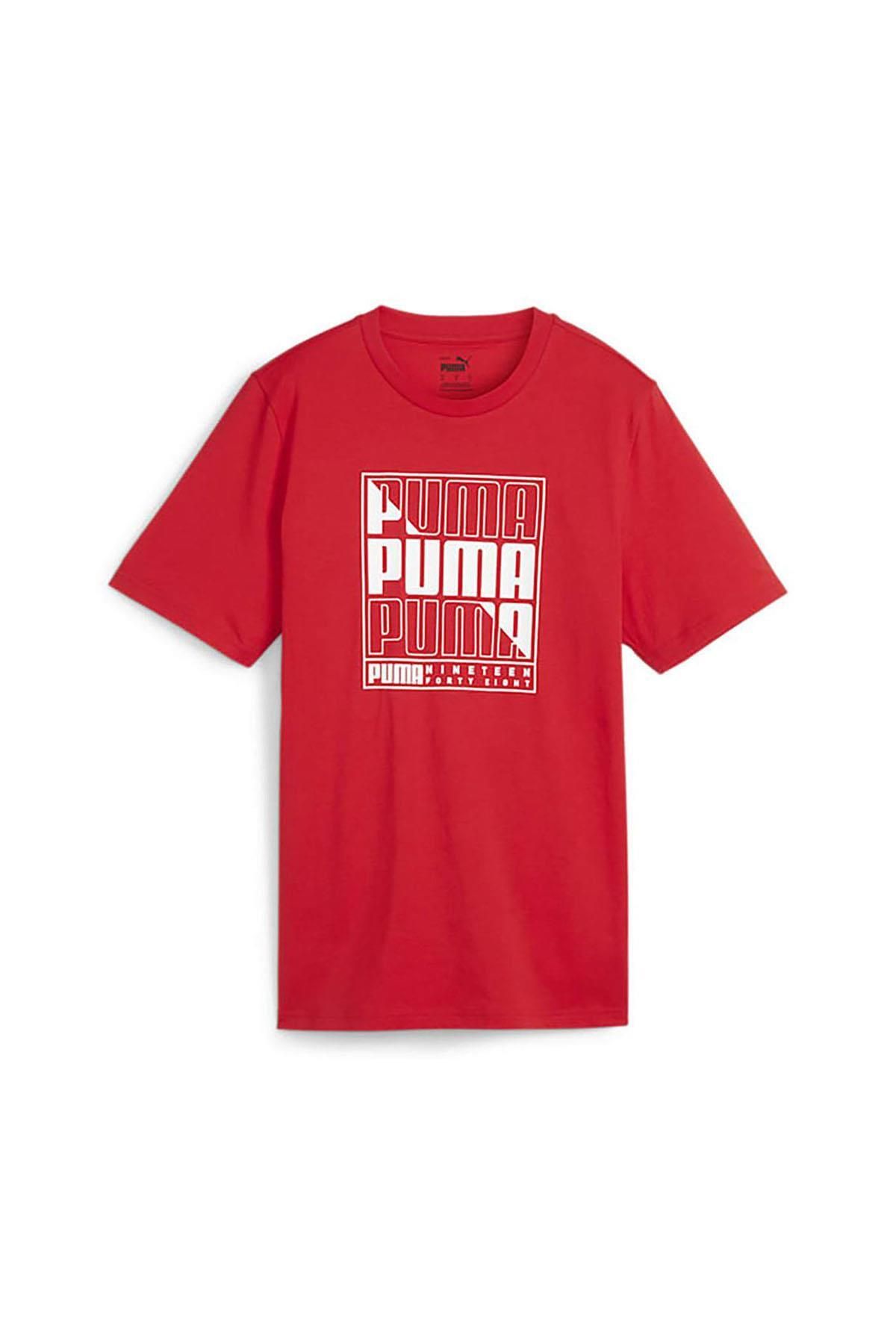 Puma GRAPHICS BOX TEE Giyim Erkek