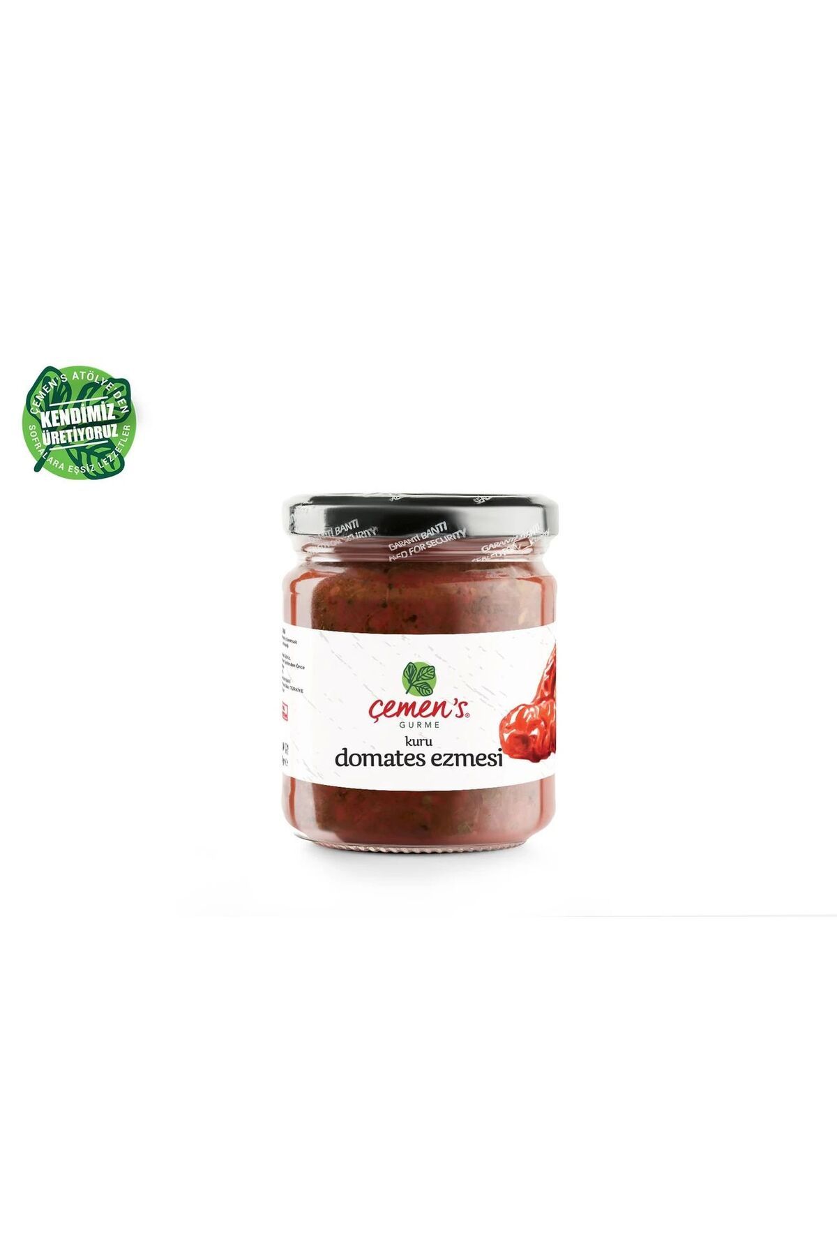Çemen's Kuru Domates Ezmesi Zeytinyağlı Ev Yapımı Doğal Kahvaltılık Sos 200 Gr