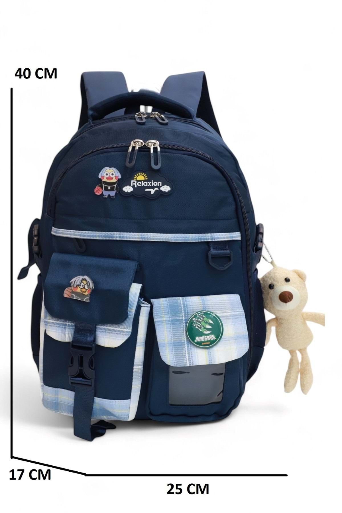 Kidessa Relaxion 2174-1450 İthal Kore Tarzı Unisex Çocuk İlkokul Sırt Çantası