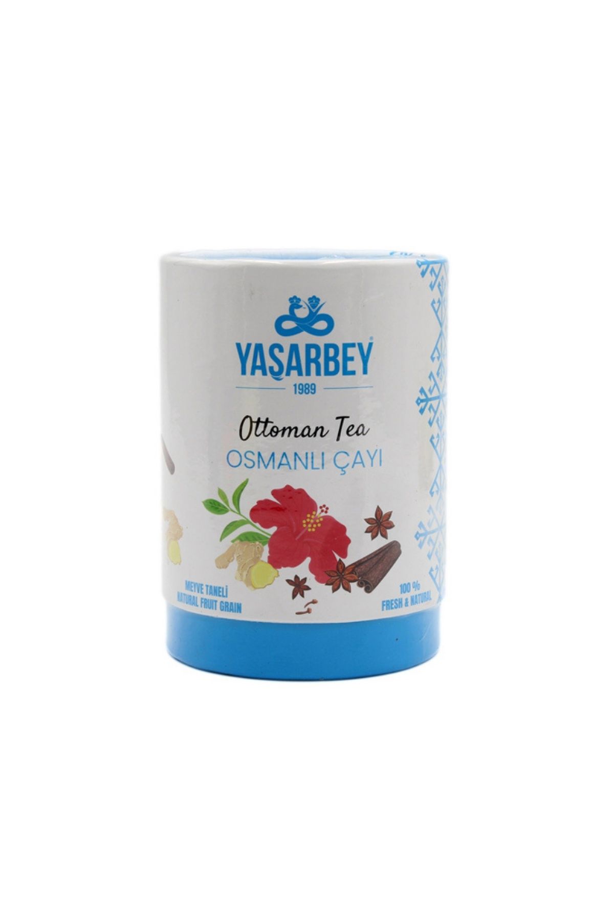 Yaşarbey %100 DOĞAL OSMANLI ÇAYI 200 GR [BİTKİ PARÇACIKLI-DEMLEME]-(TENEKE KUTU)