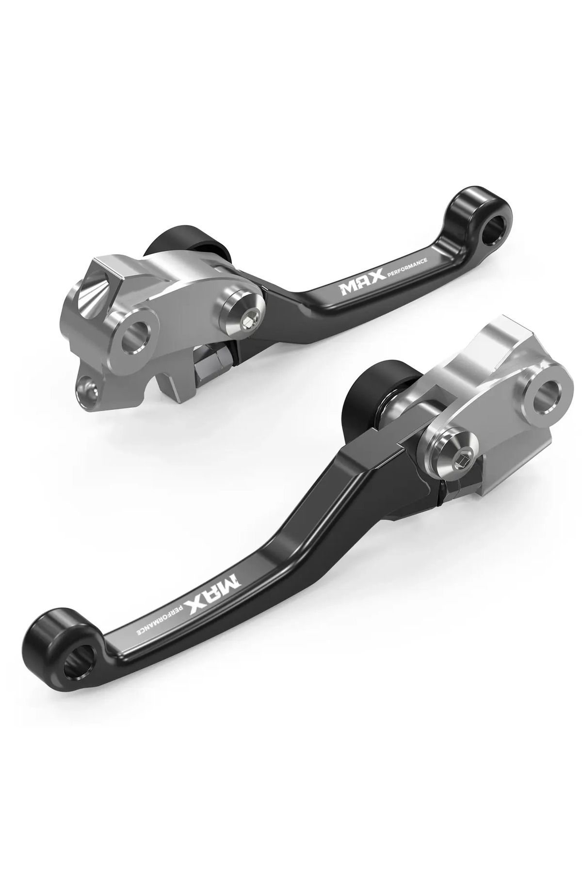 max performance Katlanır Debriyaj ve Fren Kolu Manet Seti - Siyah(Husqvarna Gasgas Braktec uyumlu)