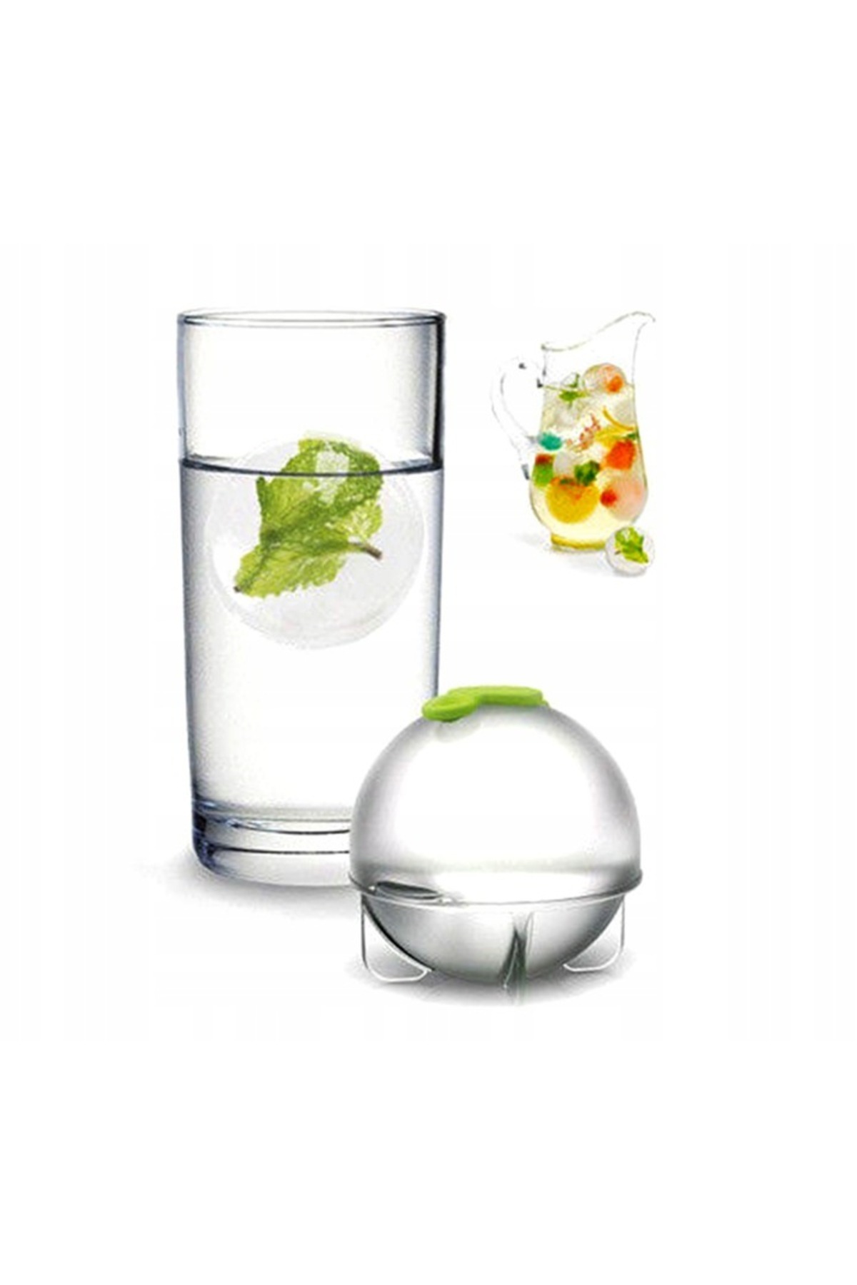 zola-Spherical ice mold, 4 spheres, 6x6 cm, transparent 9