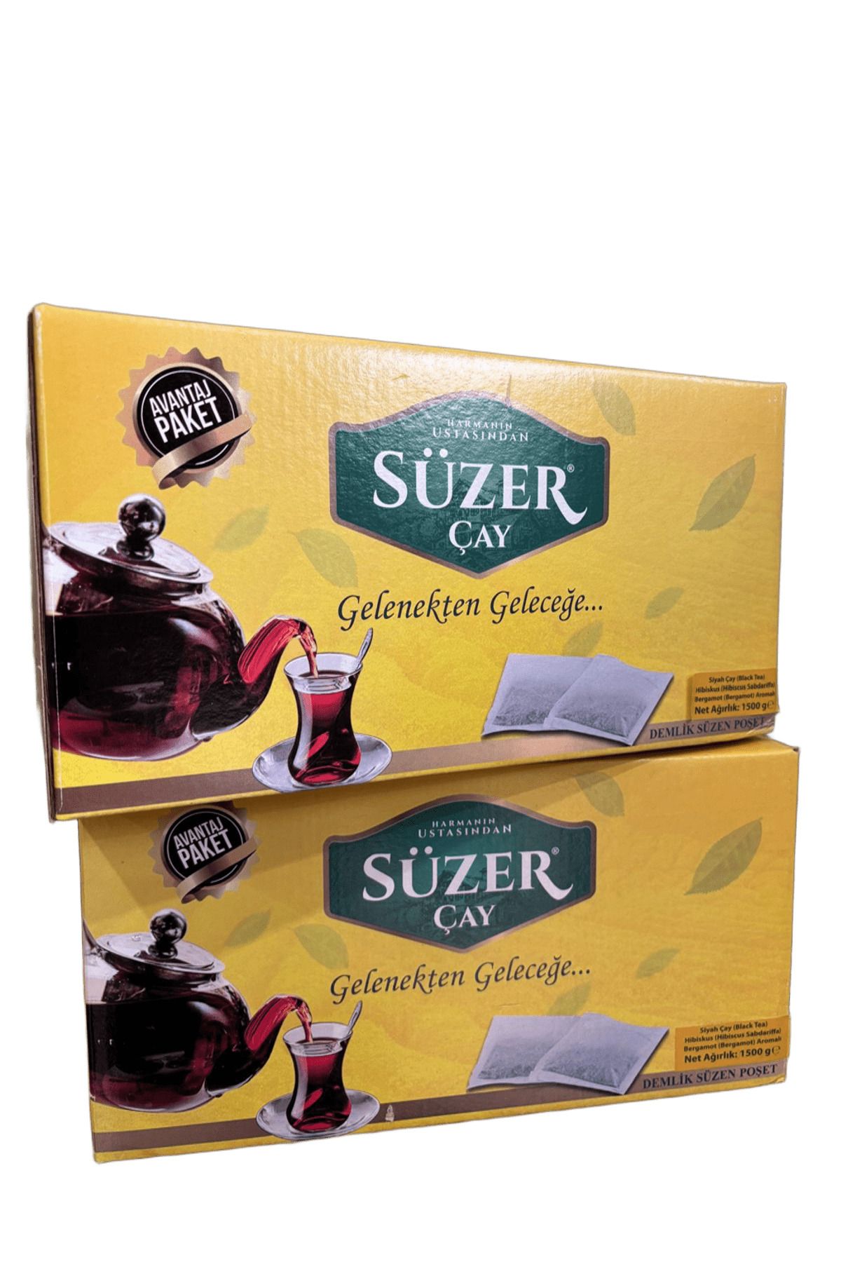 Süzer Çay Time 1.5 Kg (37-38 AD*40 GR) Demlik Poşet Çay