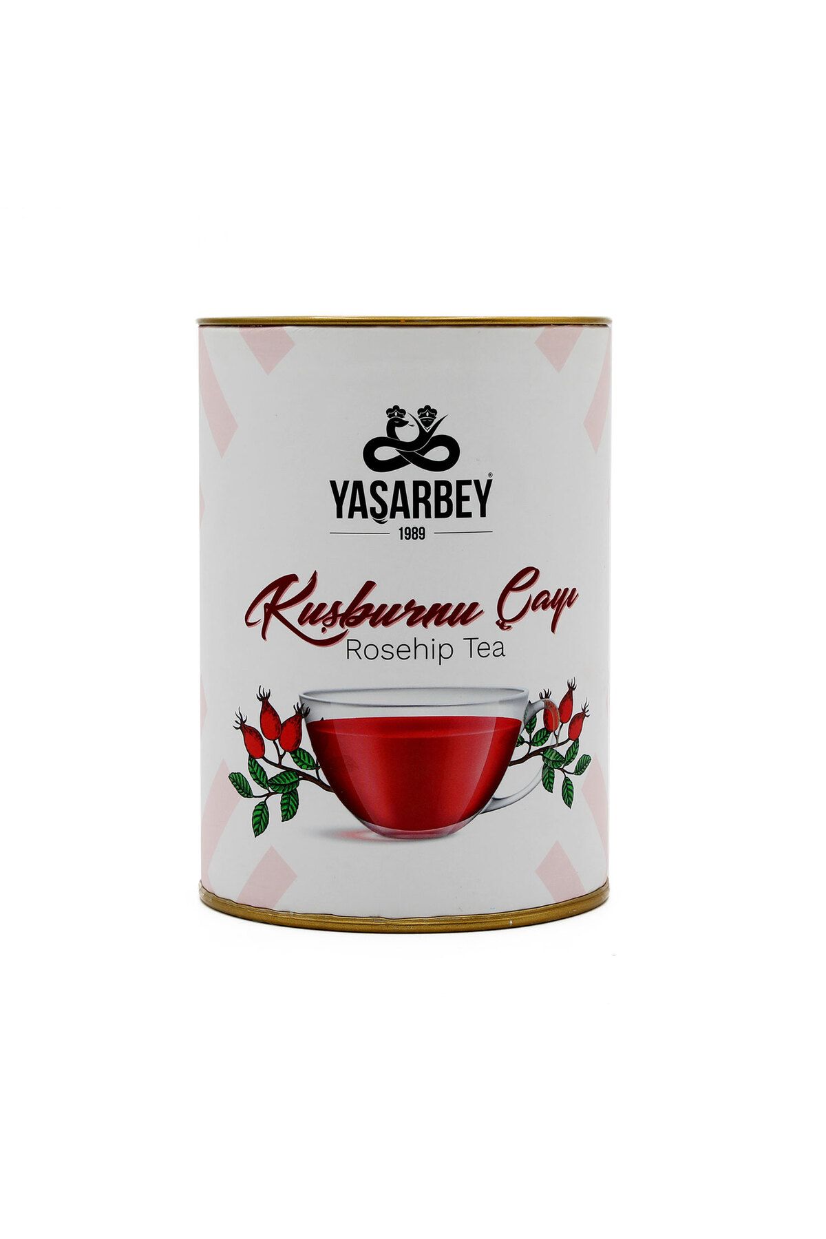 Yaşarbey %100 DOĞAL KUŞBURNU ÇAYI (KAS VE VÜCUT AĞRILARI İÇİN ETKİLİ ÇAY) 200 GR (TENEKE KUTU)