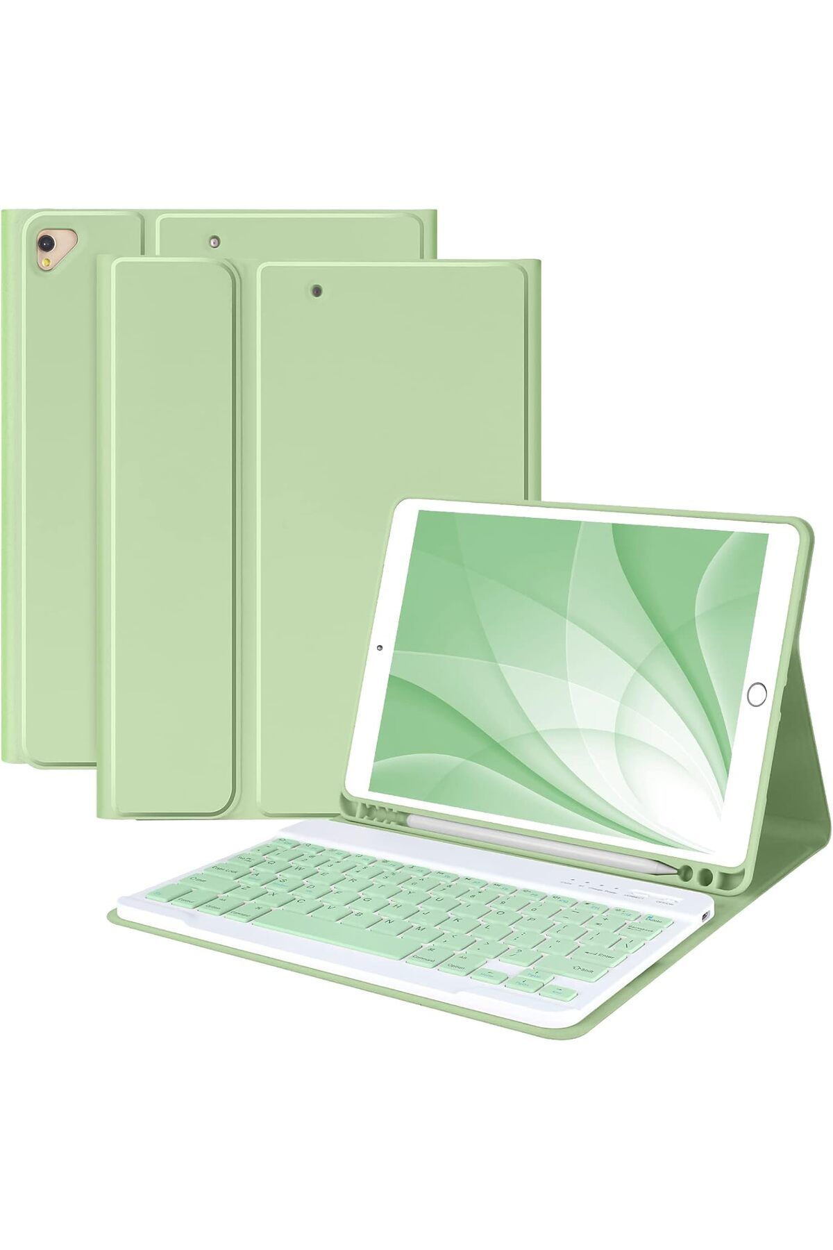 EHZ TEKNOLOJİ iPad 10.2- 10.5 (7-8-9. Nesil) Uyumlu Klavyeli Standlı Kılf