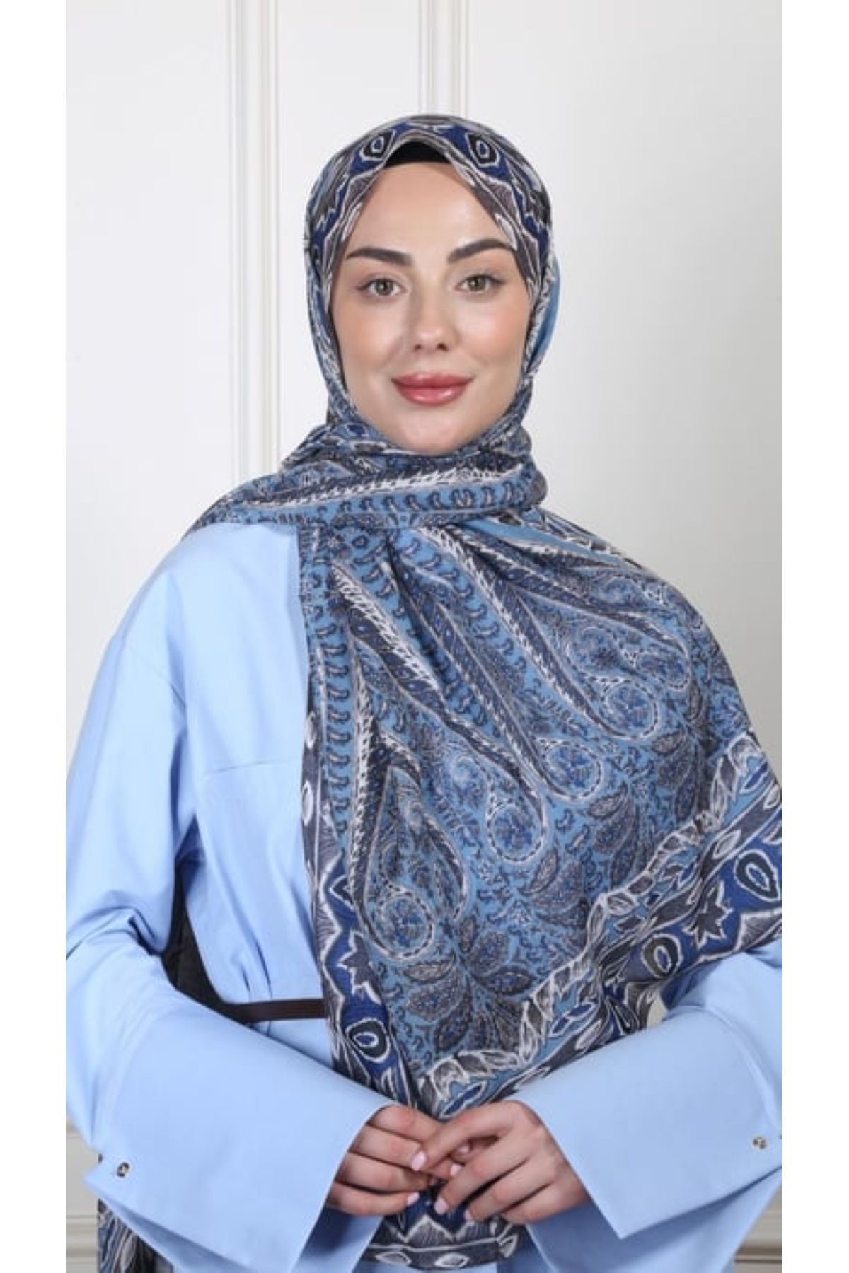 locella Desenli Pamuk Vual Şal