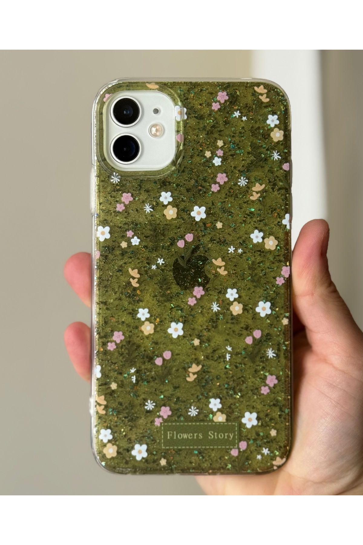 FİŞNEİLETİŞİM İPHONE 11 UYUMLU SİMLİ ÇİÇEK DESENLİ KILIF