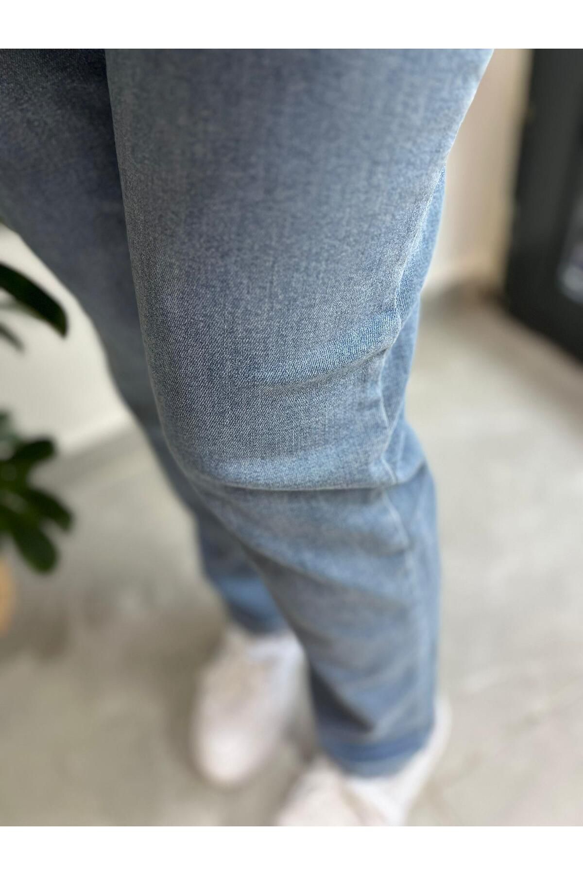 LA CARTE Mom Jeans Düz Kot Pantolon 0291