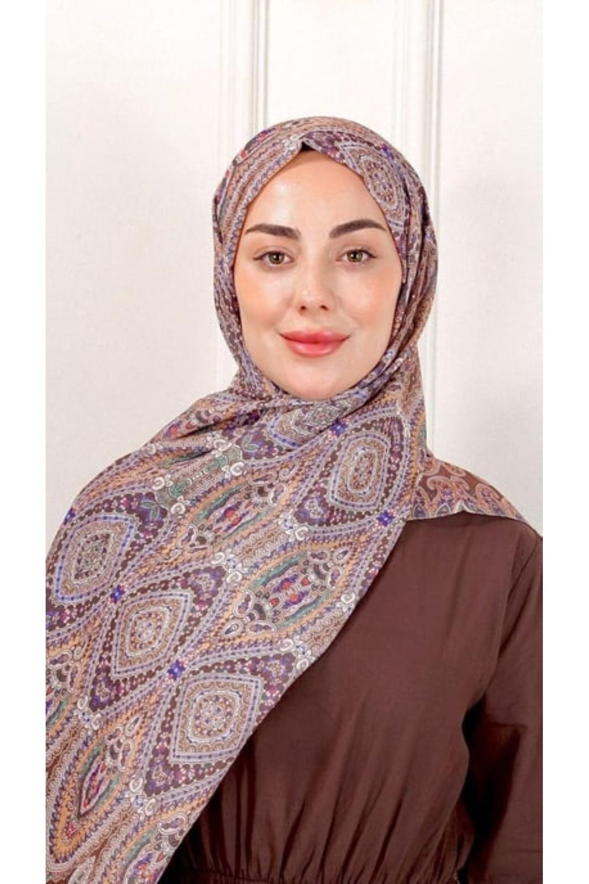 locella Desenli Pamuk Vual Şal