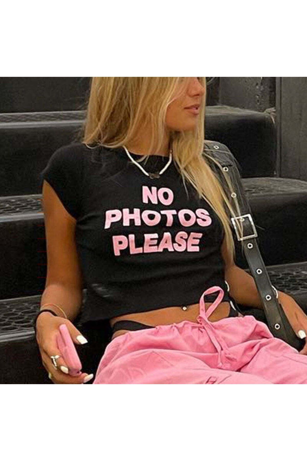 Urbanstadt No Photos Please Crop Top