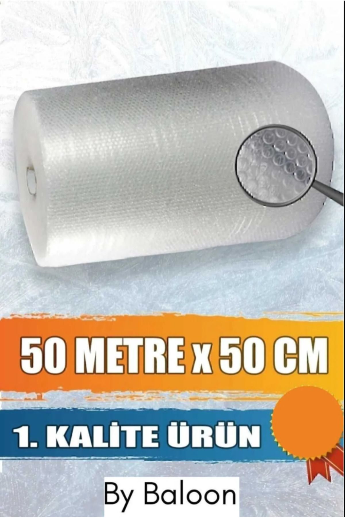 Gökhan Plastik Gökhanplastik 50 Cm X 50 Metre 1 .sınıf Balonlu Naylon Balonlu Poşet Patpat