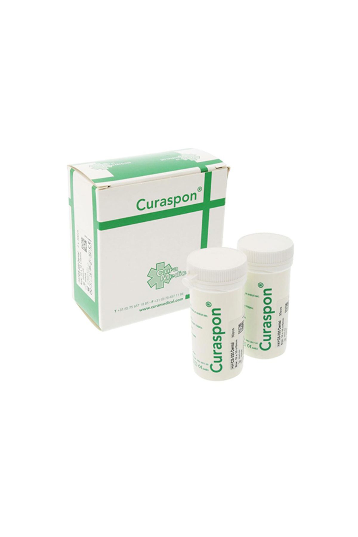 Curaspon Cube Emilebilen Hemostatik Jelatin Sünger 10 x 10 x 10 mm 60 Adet İkili Yuvarlak Kutu