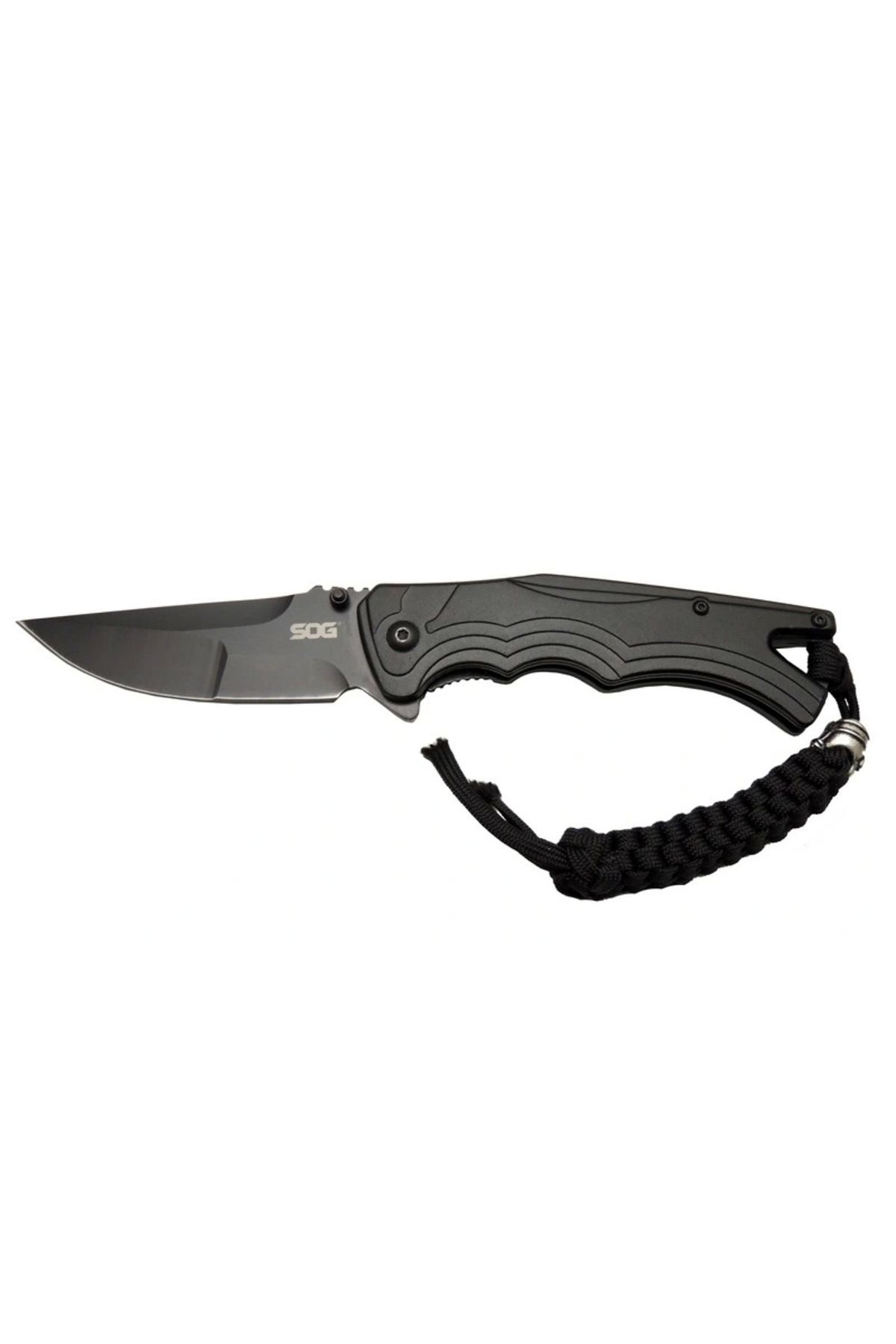 OurStyles Sog Tighe Fifhter BRT 863BK Siyah Kamp Çakı 21cm - Yarı Otomatik, İpli