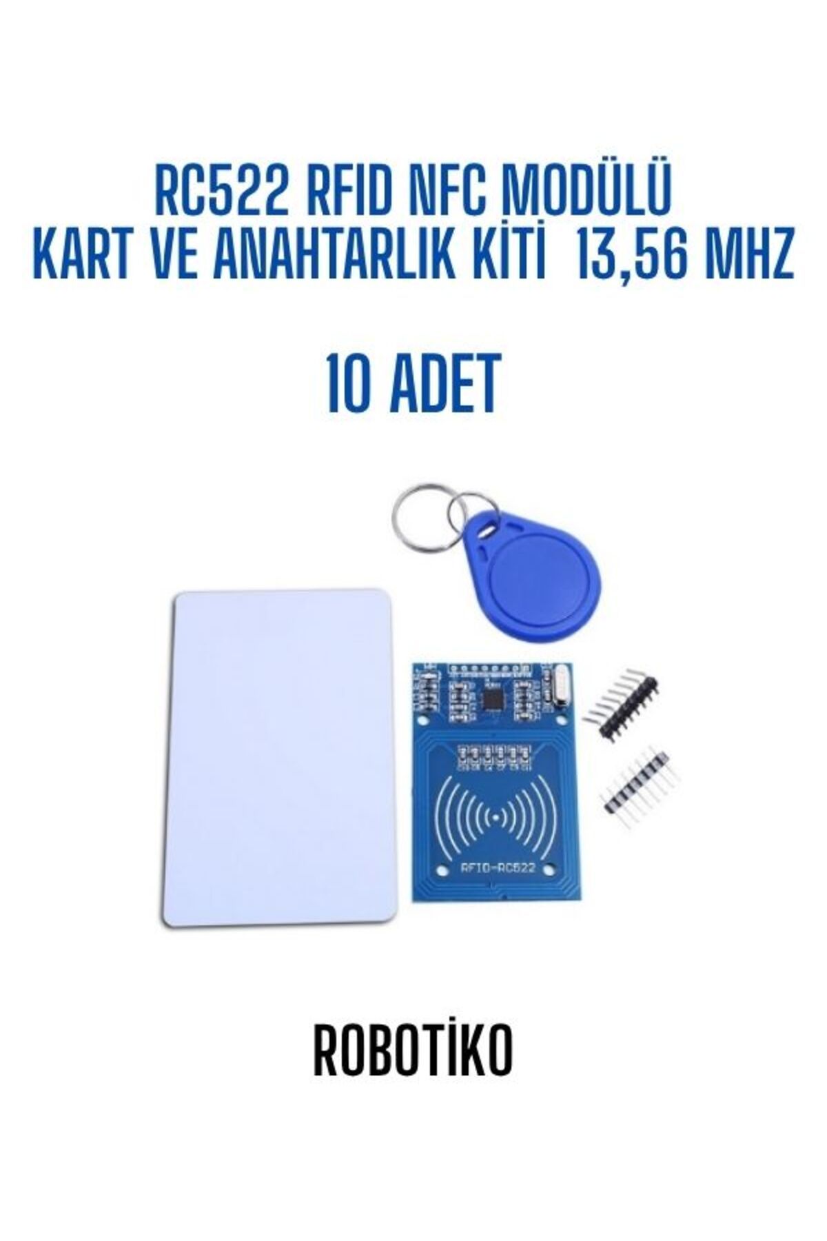 OEM Rc522 Rfıd Nfc Modülü Kart ve Anahtarlık Kiti 13,56 Mhz 10 Adet