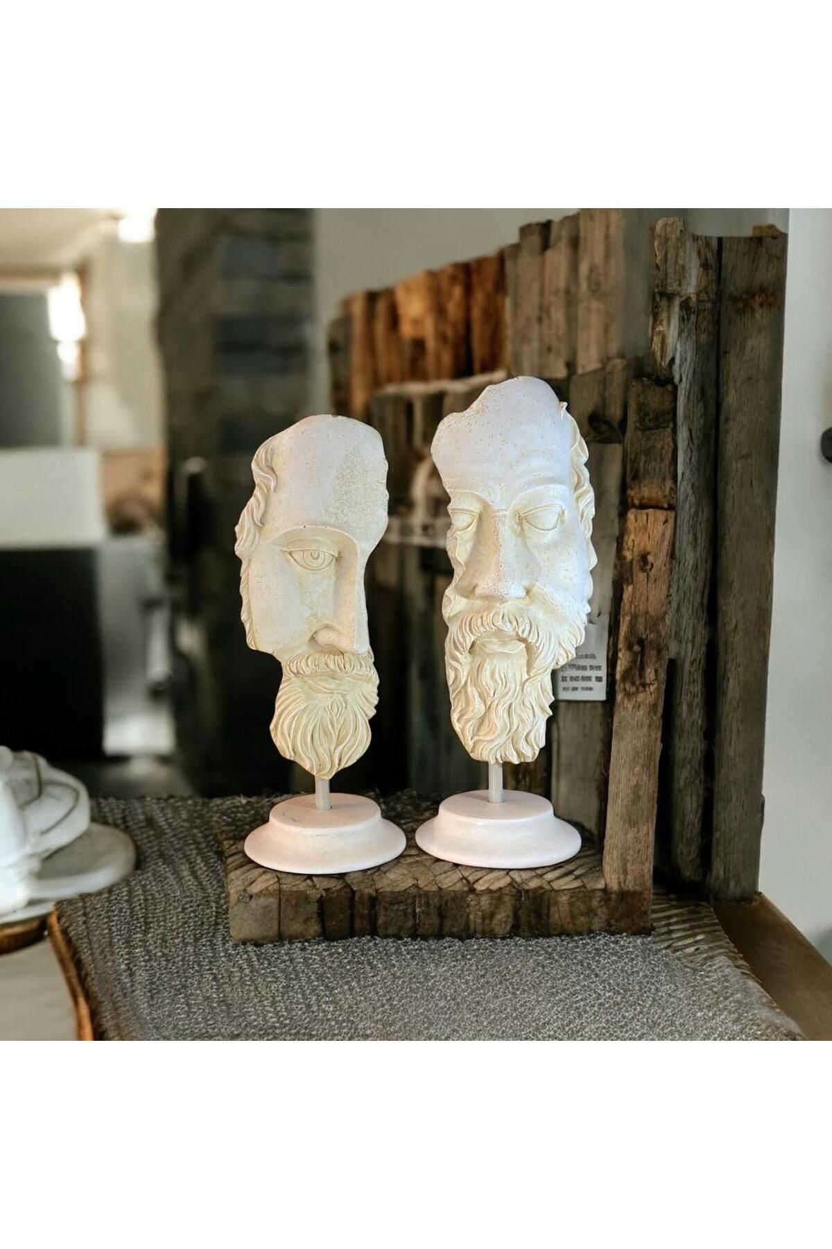 iva art design kaideli poseidon ve socrates 35cm 2li takım