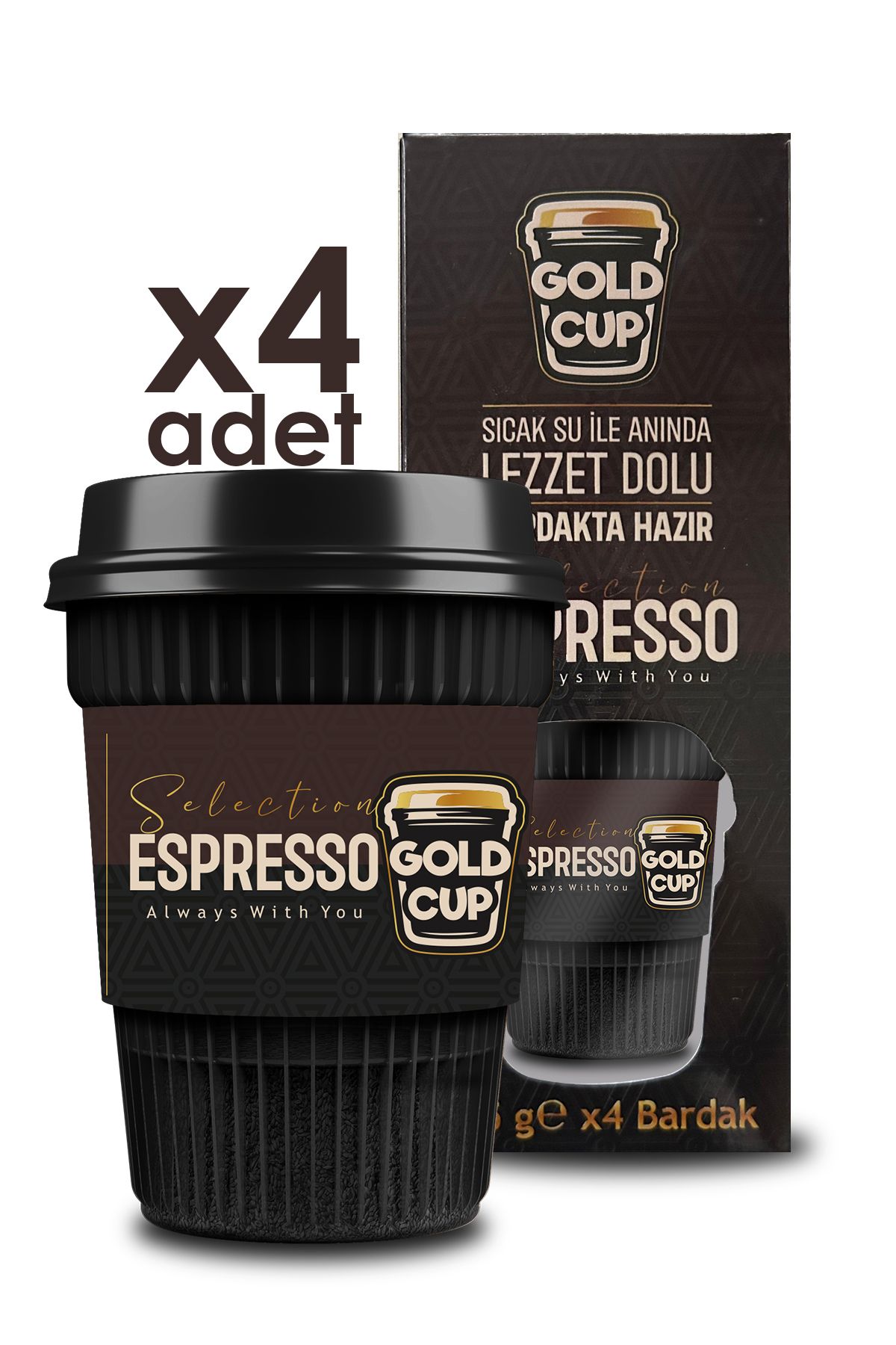 Goldcup Espresso 4'lü
