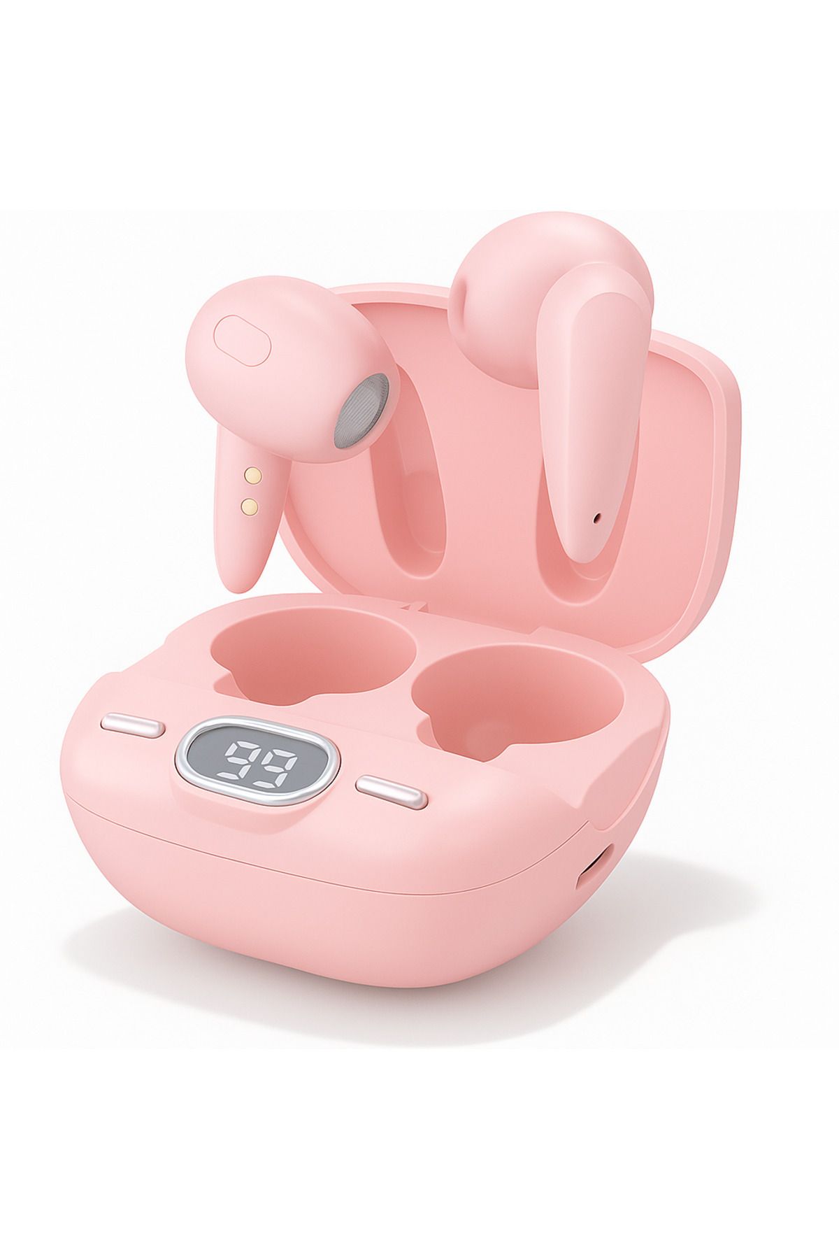 electroawm Pro 6plus Slikonsuz Kablosuz Bluetooth Kulaklık Pembe