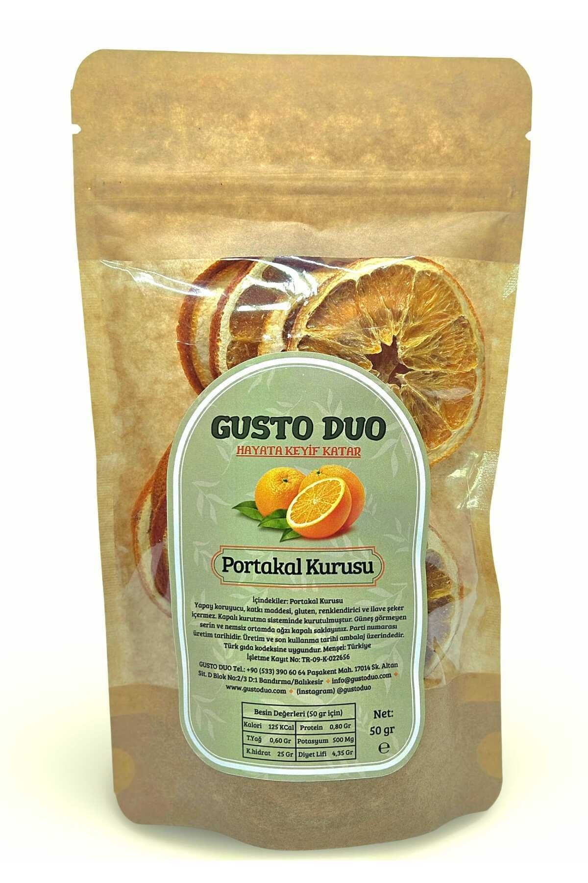 GustoDuo Portakal Kurusu Yapay Koruyucu, Gluten, Renklendirici Ve Ilave Şeker Içermez 50 gr