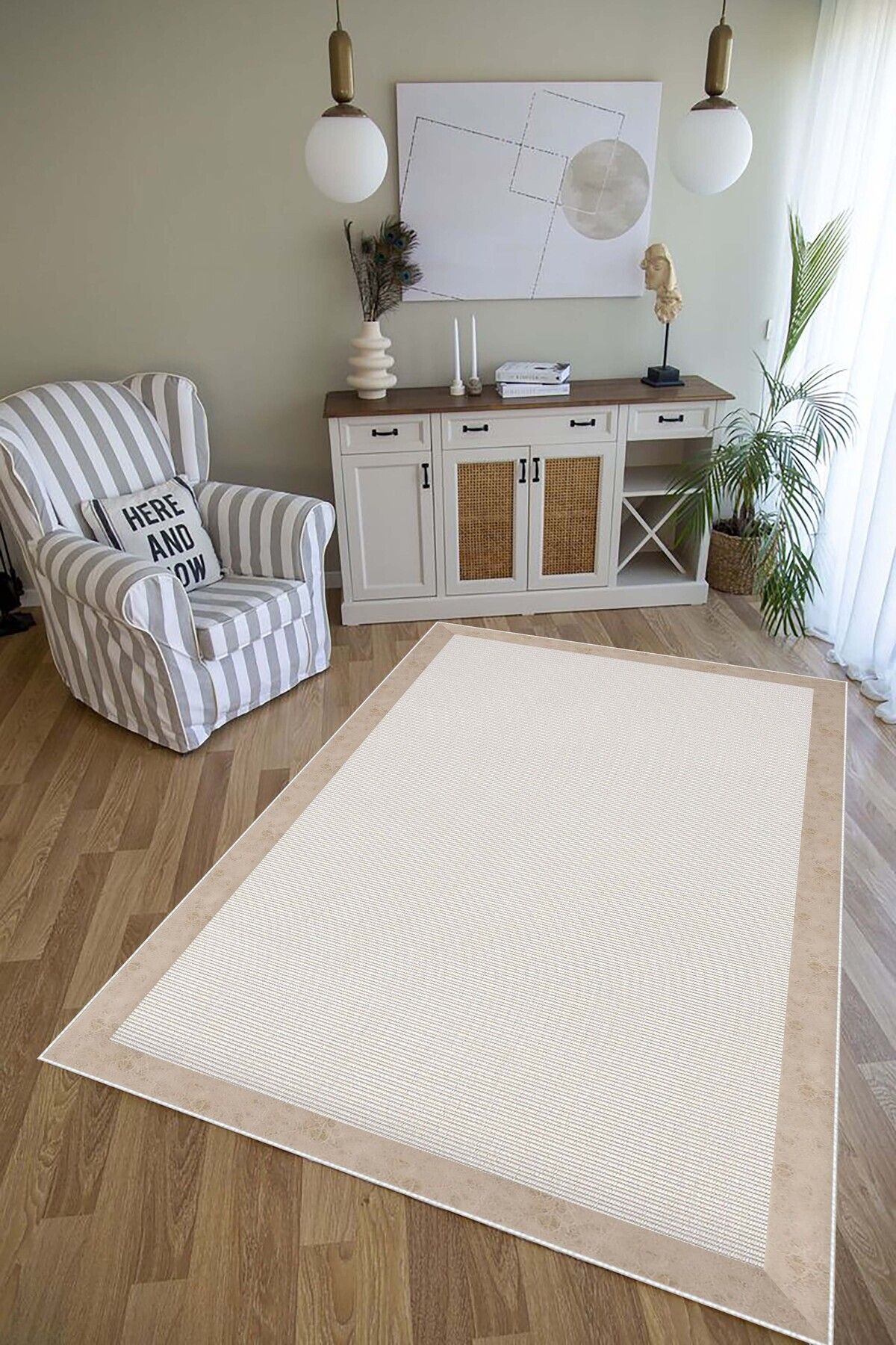 VELLORA HOME Kaymaz Tabanlı Yıkanabilir Dijital Baskılı Yolluk Halı Grosseto
