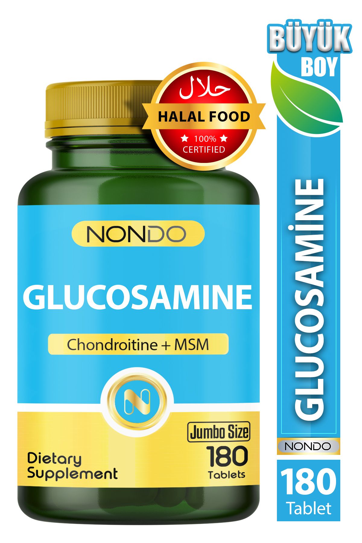 Nondo Glucosamine 180 Tablet (Jumbo Boy 3 Aylık Kullanım)