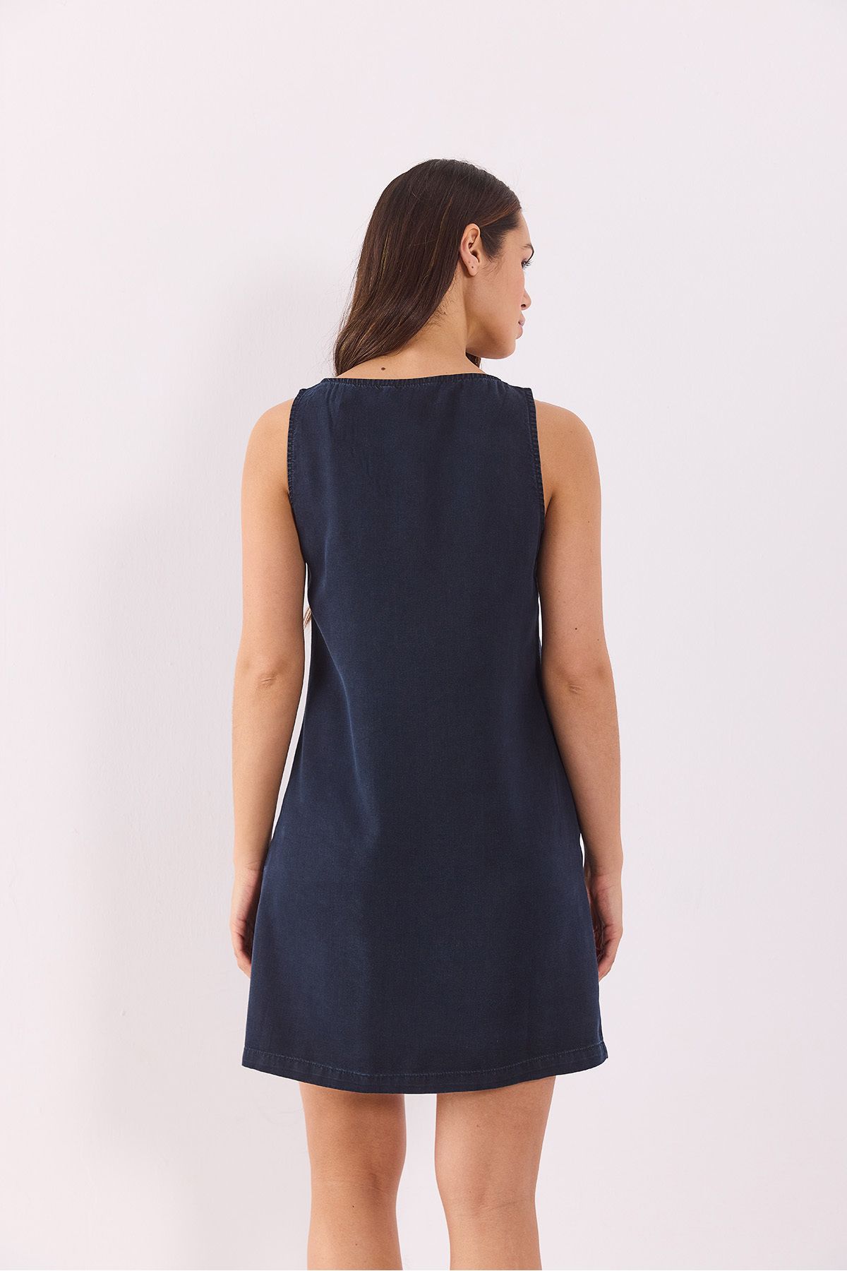 VENA-Rochie de blugi albastru negru Clean Fit (Tencel) Angelica 6