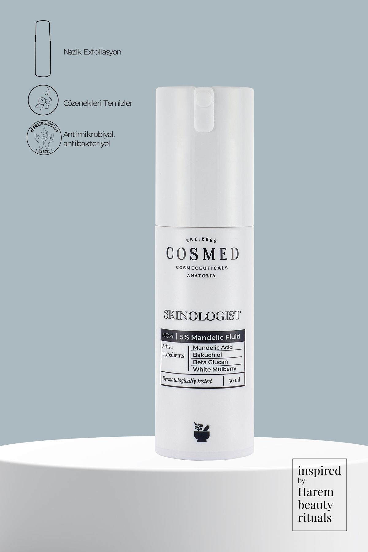 COSMED-Skinologist Mandelic Fluid 5% - 30 ml 2