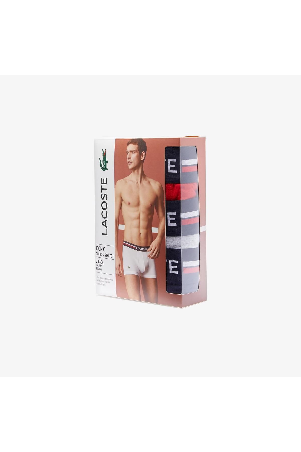 Lacoste-Men's 3-Piece Boxers 5h3386-00-w34 3