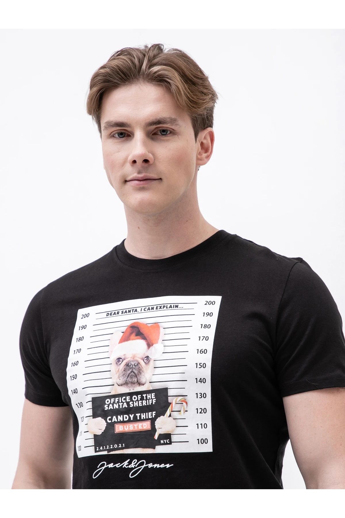 تی شرت ورزشی مشکی مردانه جک جونز Jack Jones Jack & Jones