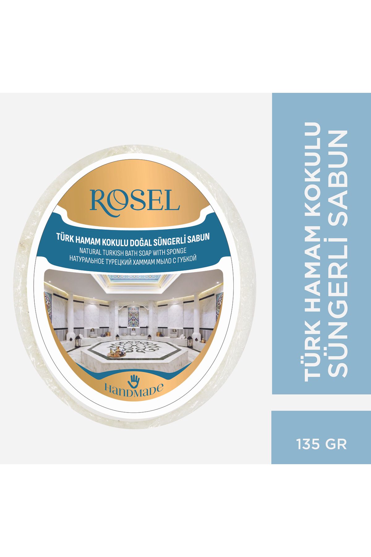 rosel Türk Hamamı Süngerli Doğal Sabun
