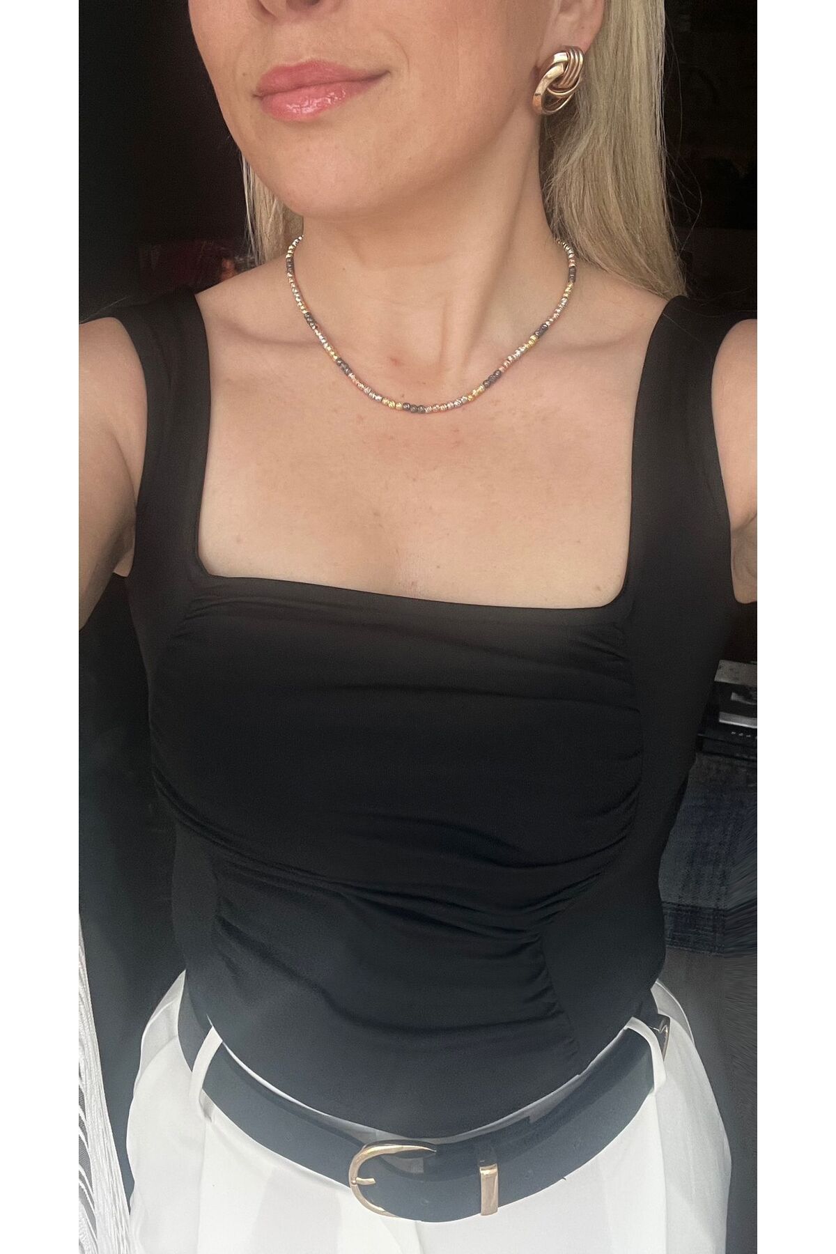 boutiquen WFT4032 Ön ve Arkası Büzgülü Toparlayıcı Esnek Crop