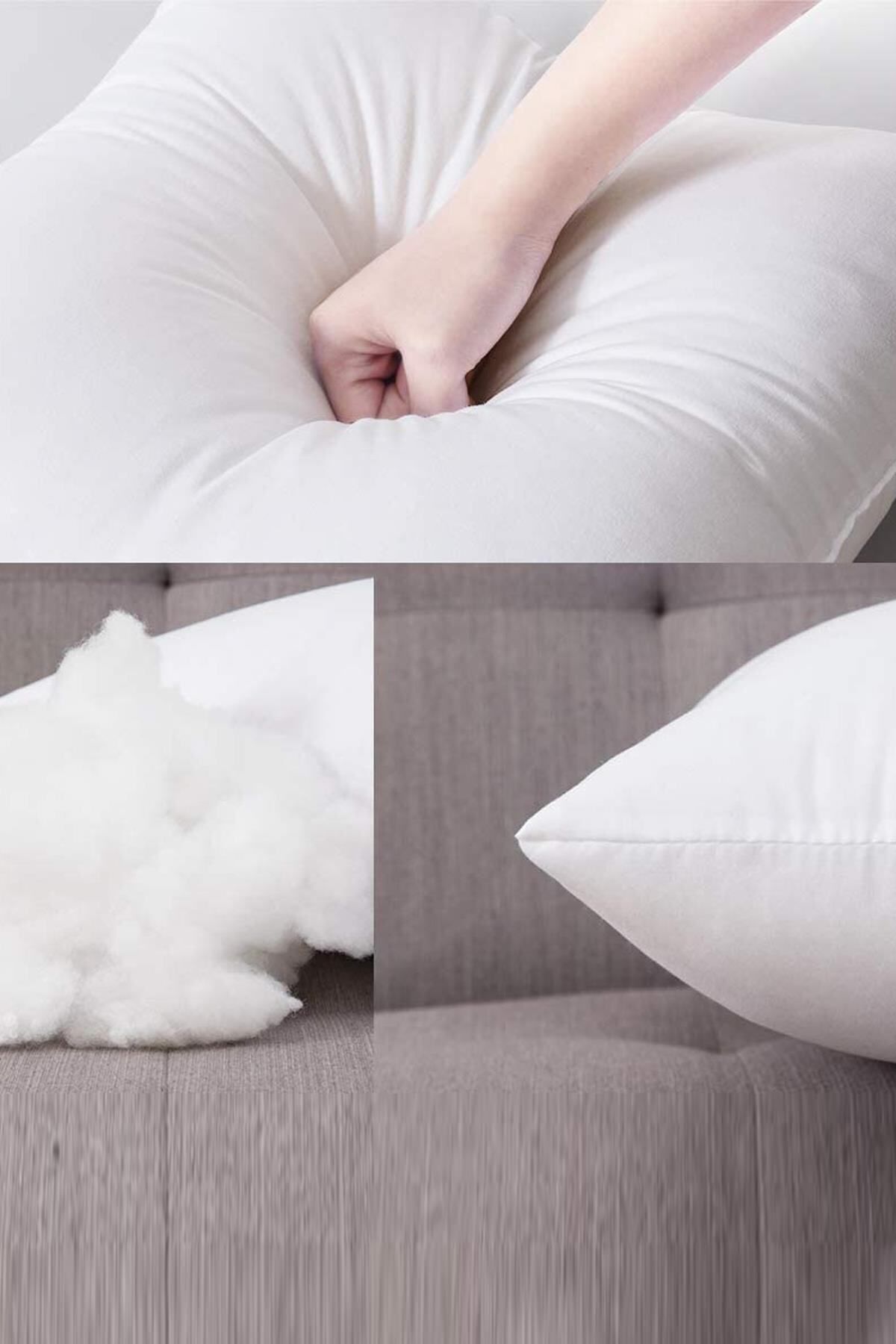 İzgi Concept-Premium Smooth Kirlent Inner Pillow |   100% Silicone Filler |   Rectangular Seat Pillow |   7 Different Sizes 7
