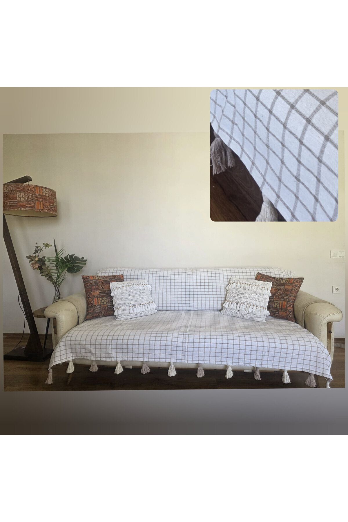 Petek Home PÜSKÜLLÜ KOLTUK ÖRTÜSÜ (160X210 EBATİNDA)