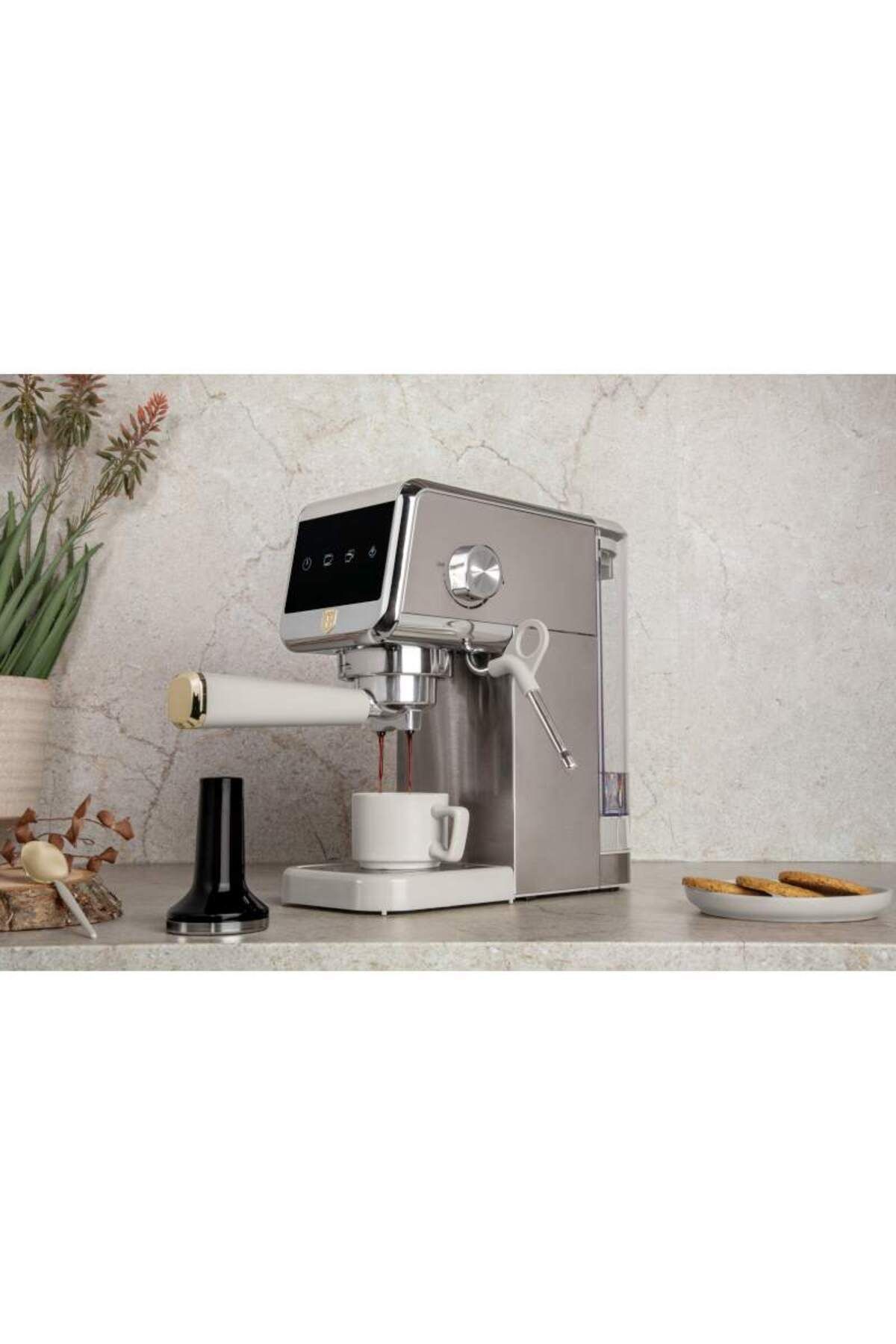 Berlinger Haus-Automatic Digital Espresso Machine Coffe Maker 2 In 1 With Lever Sahara Collection 6