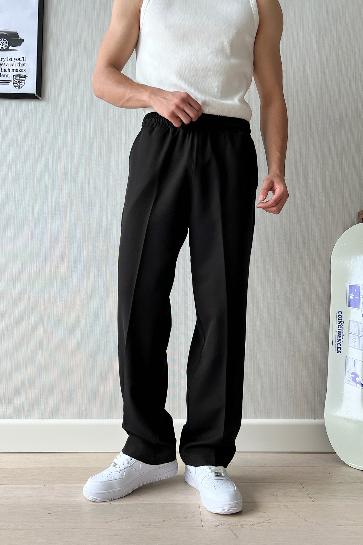 Timeless Bel Lastikli Kumaş Pantolon Siyah — مشکی FLAW-006-002-065 — تصویر 3 از 3