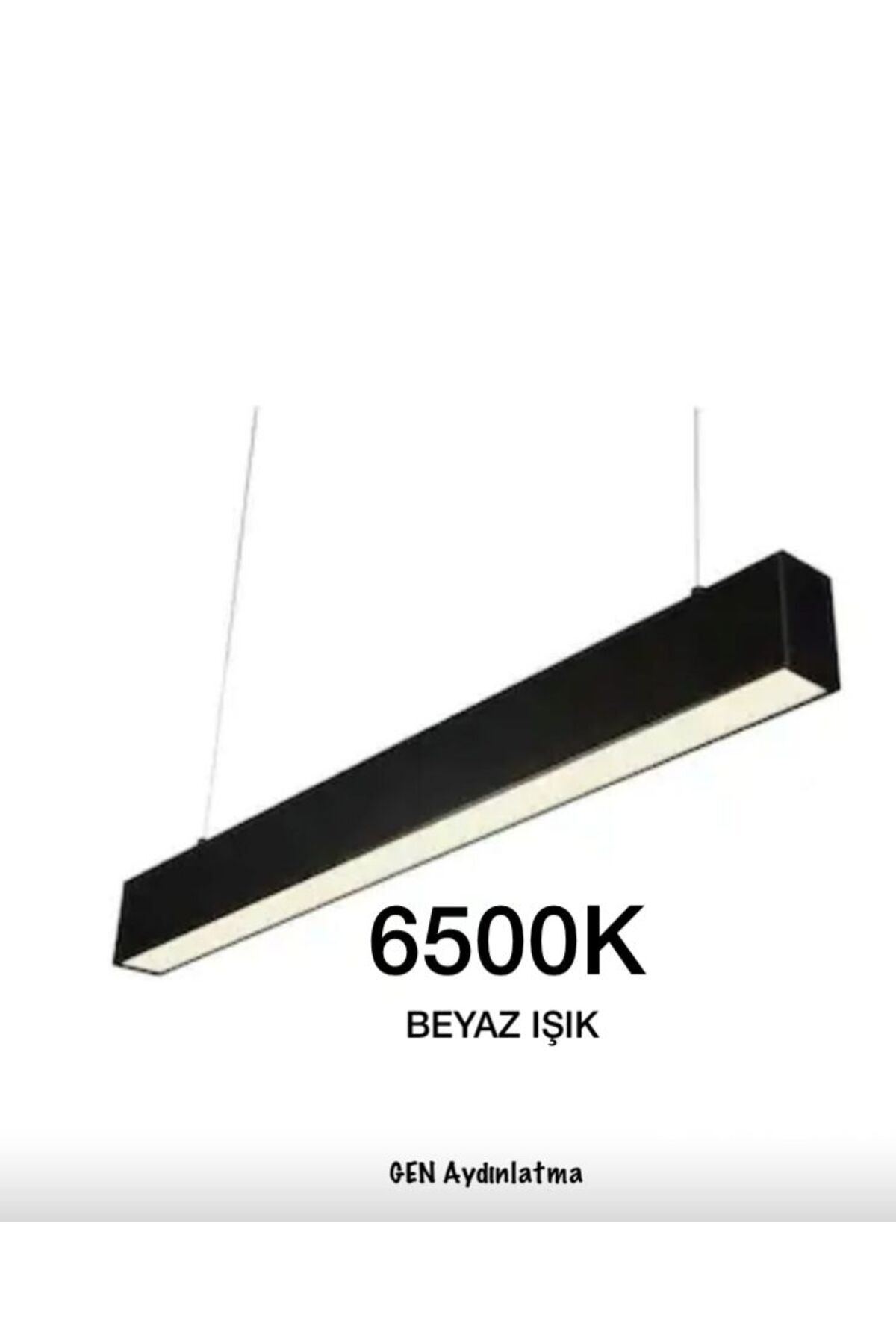 GEN AYDINLATMA Lineer 100 cm 40 watt Siyah Kasa Beyaz Işık