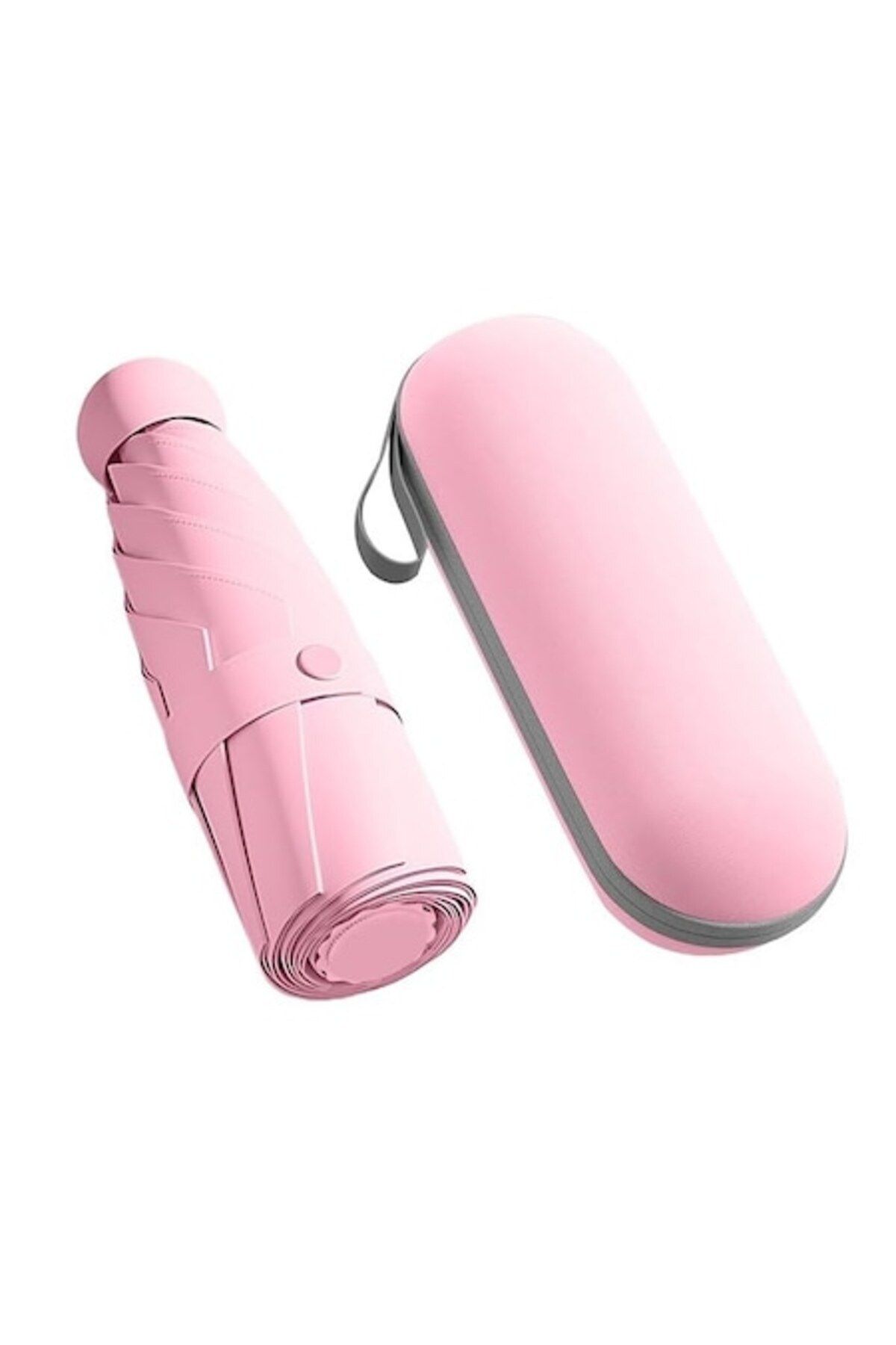 LEBLOU-Mini umbrella with foldable and portable handle, rain and UV protection, Pink 7