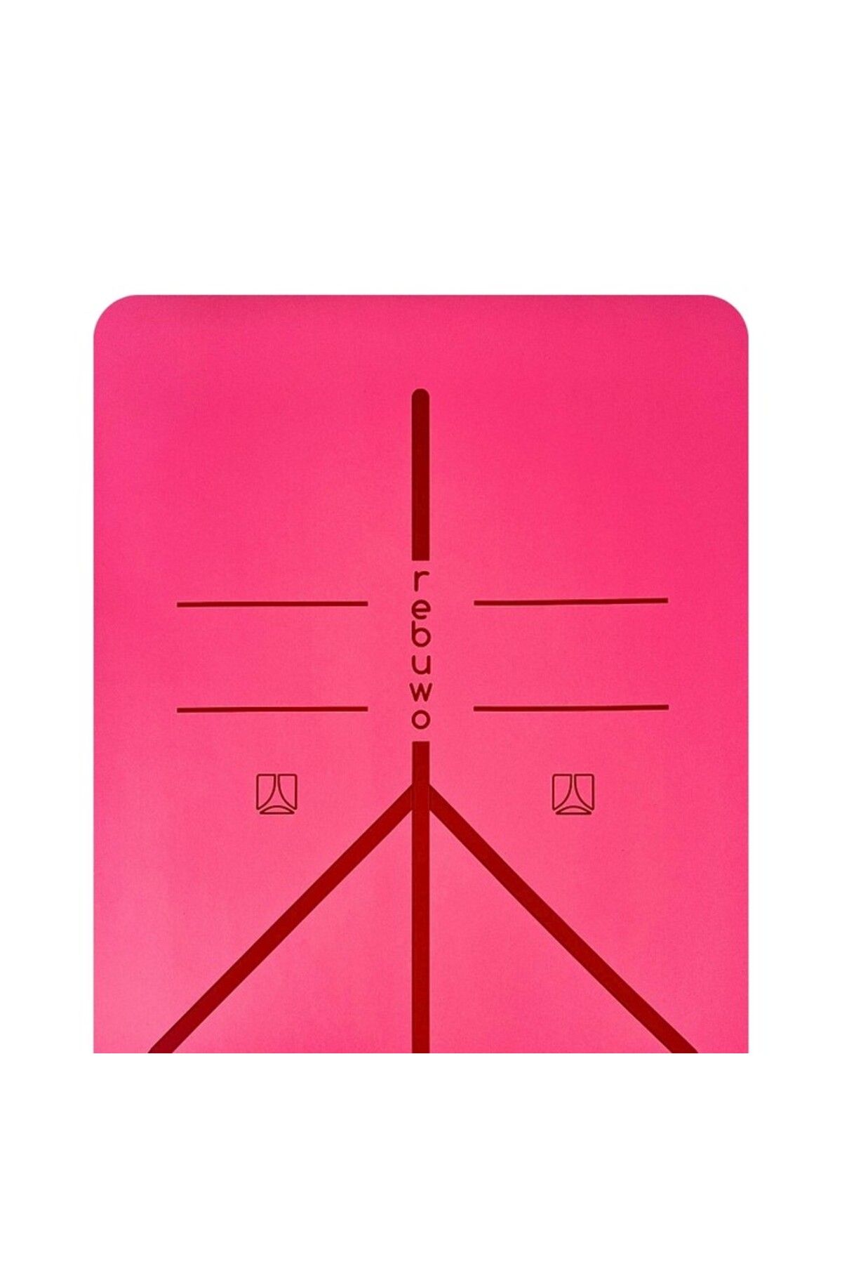Hizalamalı 5mm Kaydırmaz Doğal Kauçuk Yoga Matı Pilates Mat 183 X 68 Cm