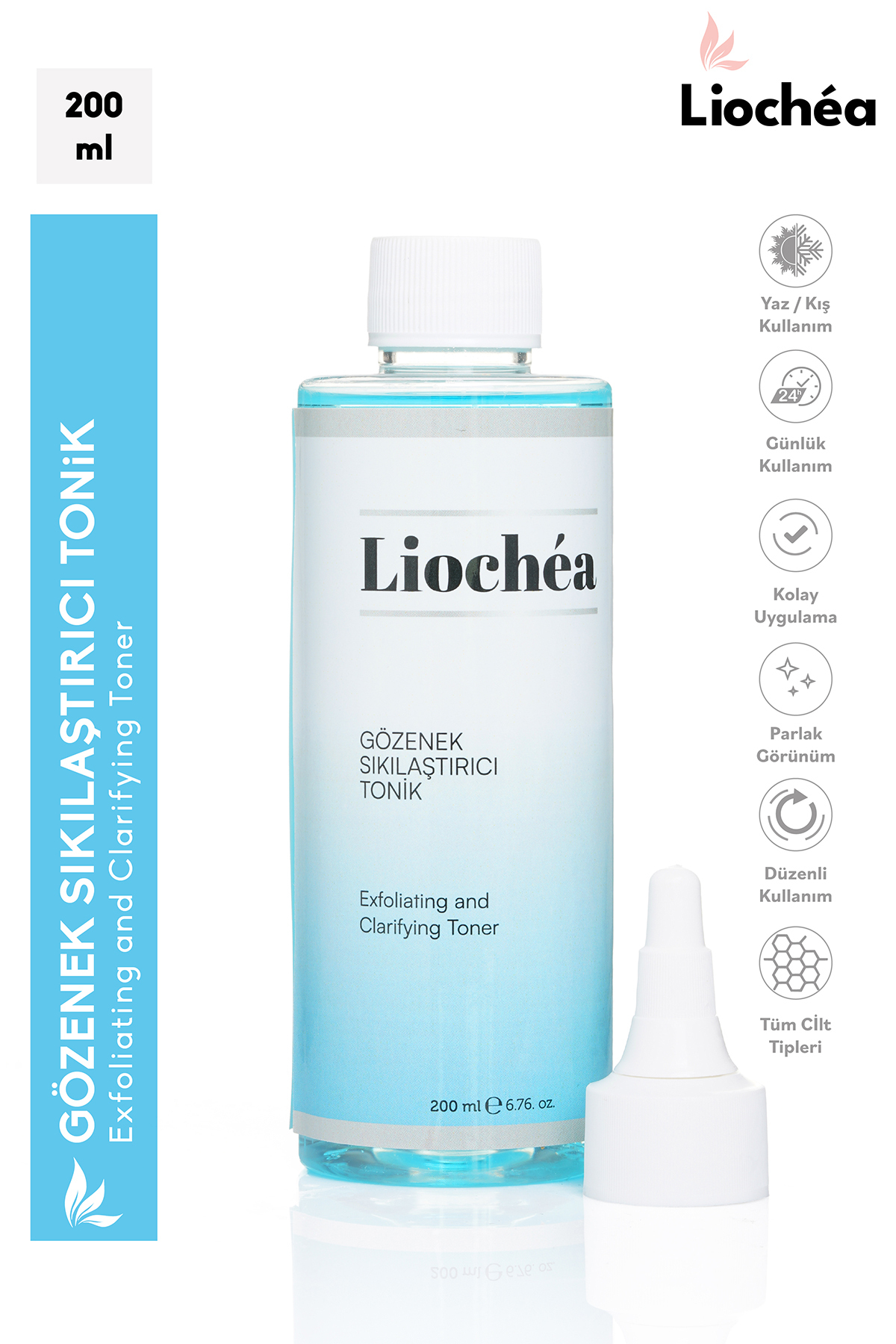 Canlandırıcı ve Gözenek Sıkılaştırıcı Glikolik Asit Tonik 200 ml Tüm Ciltler İçin — TNK295537 — تصویر 3 از 8