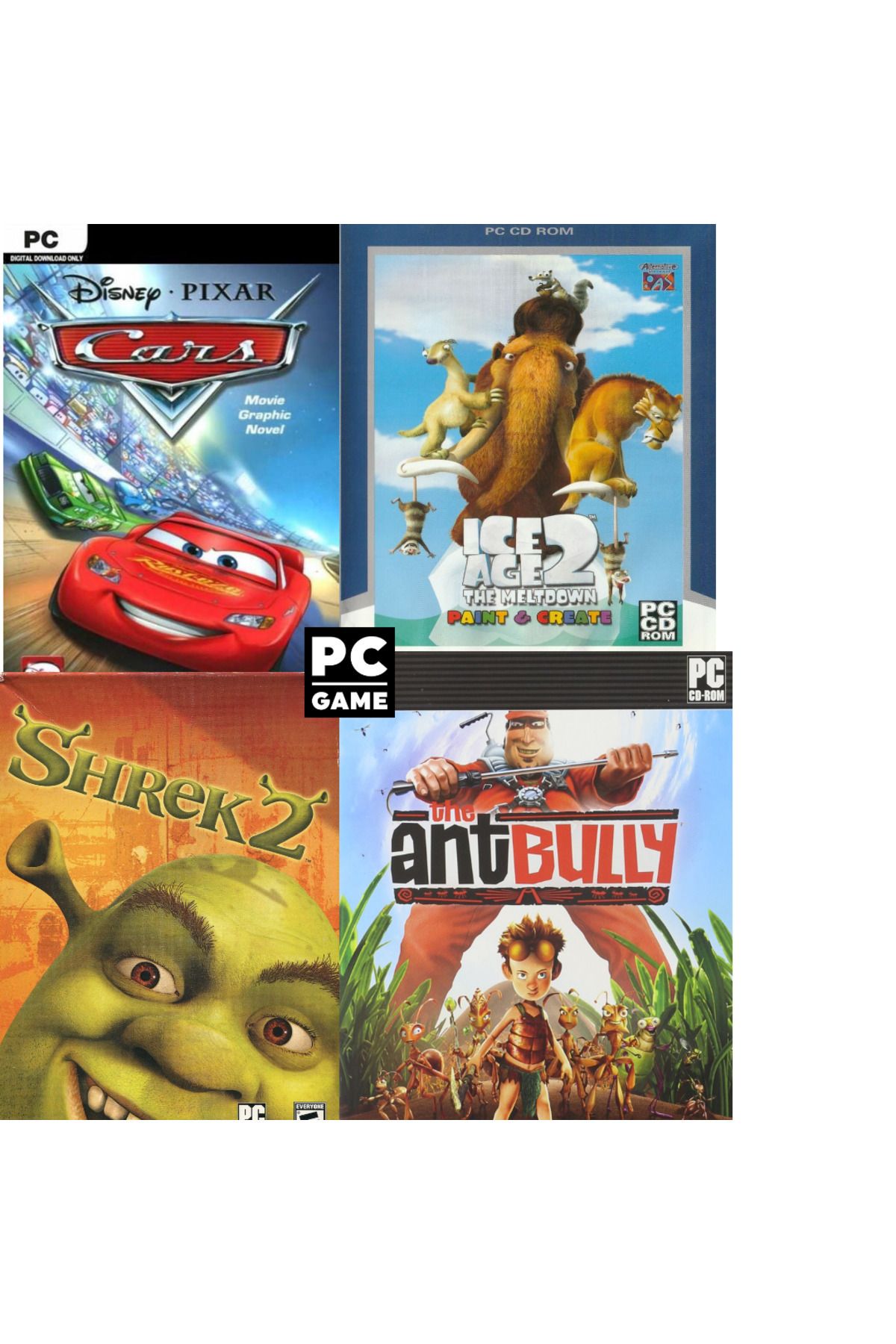Tigdes 🎮 Vol2 4'lü Çocuk Oyunları Seti Pc Oyunu | Windows Uyumlu Eğitici Ve Eğlenceli | Flash Bellek Ile
