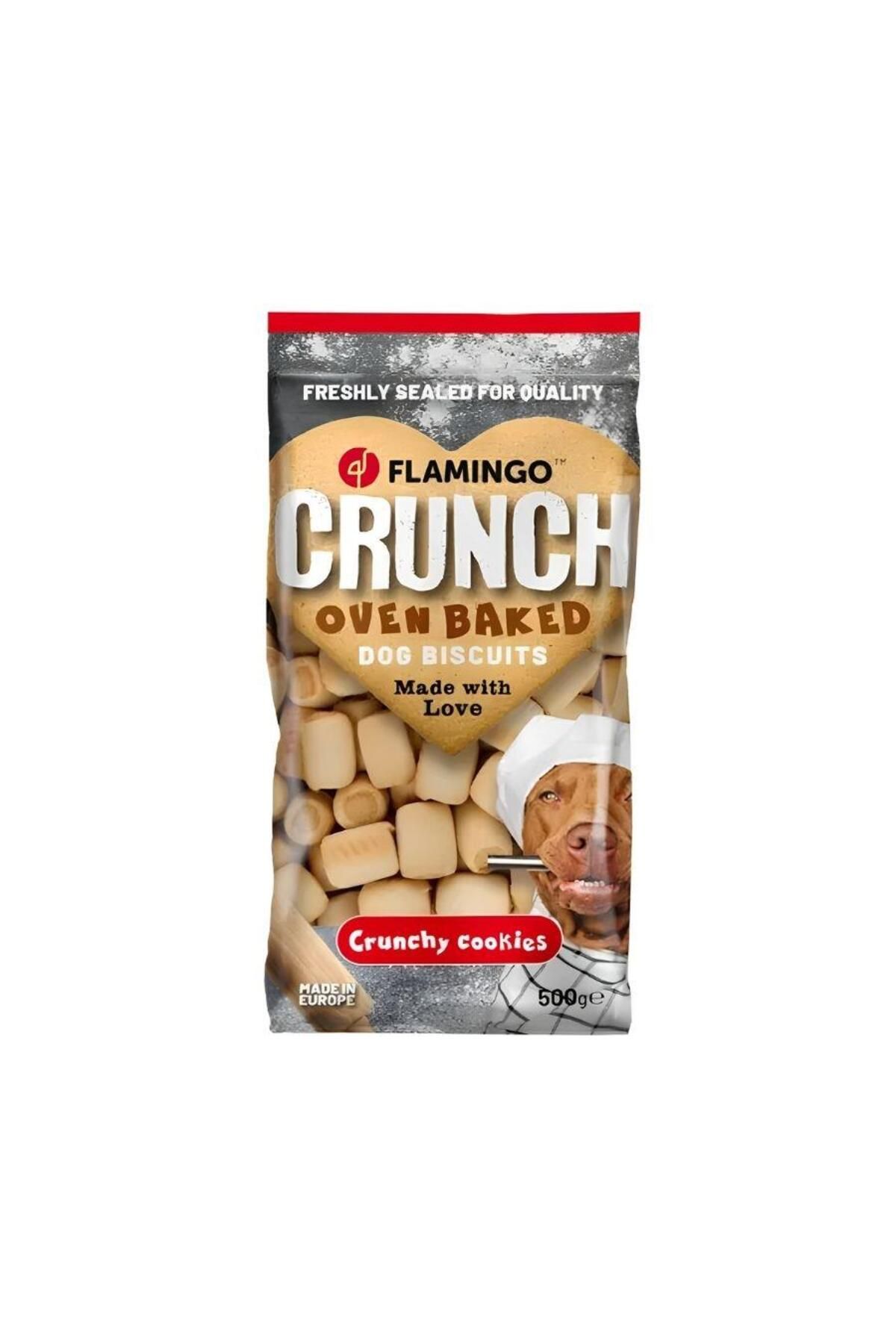 FLAMINGOO Flamingo Crunch Mini Bisküvi Köpek Ödül Maması 500 Gr