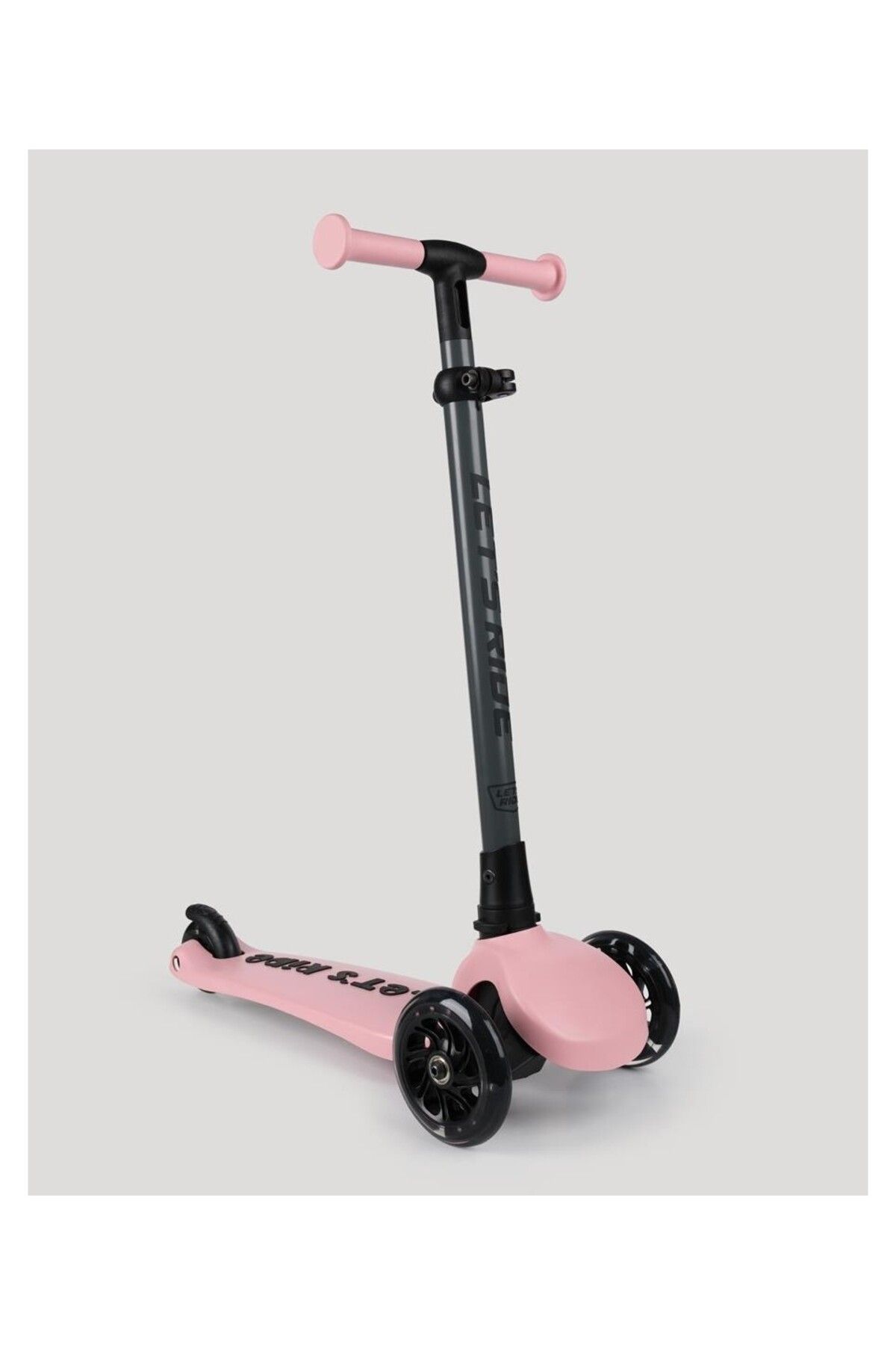 Lc Let's Ride Işıklı Ve 3 Tekerlekli Pembe Çocuk Scooter