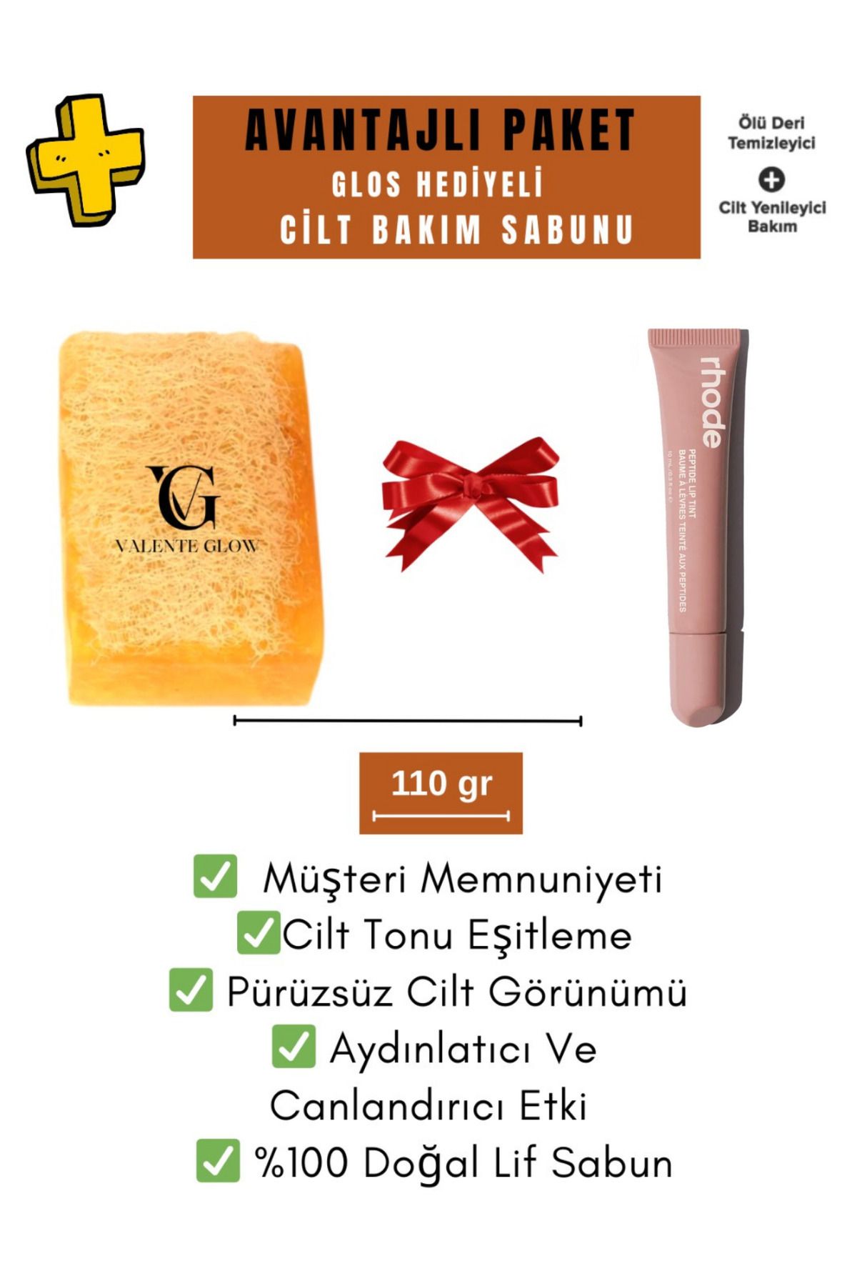 rhode Toast Lip Tint Gloss & Gözenek Sıkılaştırıcı & Siyah Nokta Ve Leke Karşıtı Peeling Sabun