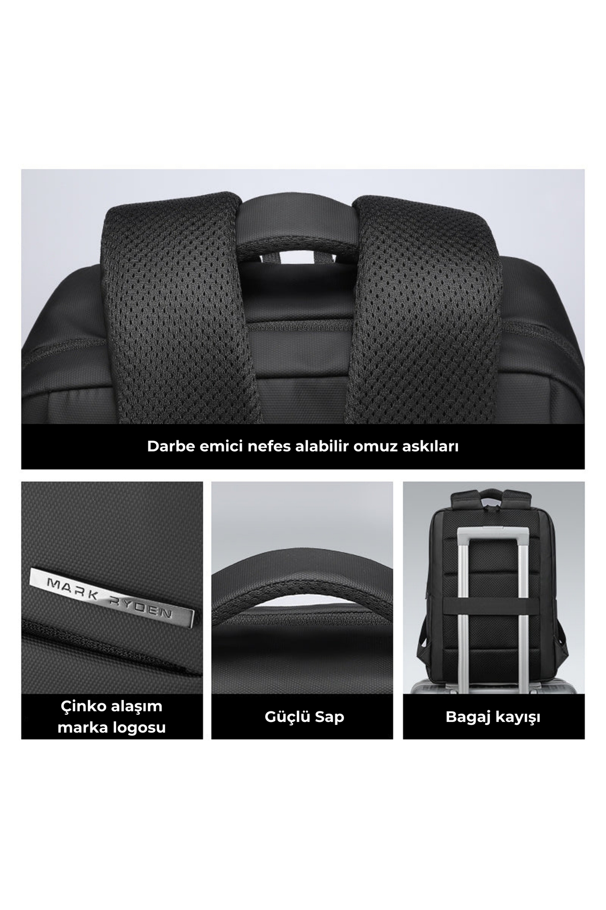 Mark Ryden  Çift Bölmeli Laptop 15.6 Inch Sırt Çantası - Mr2900_kr00 - Görsel 7