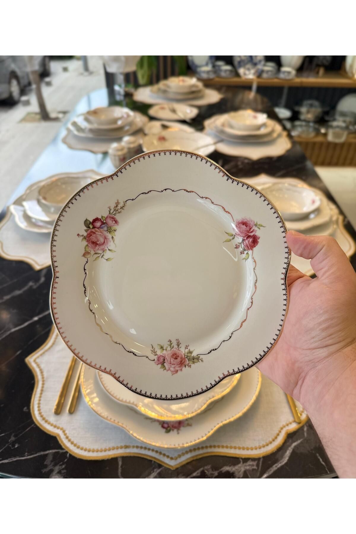 Onedekor 29 Parça İsaline Porselen Yemek Takımı