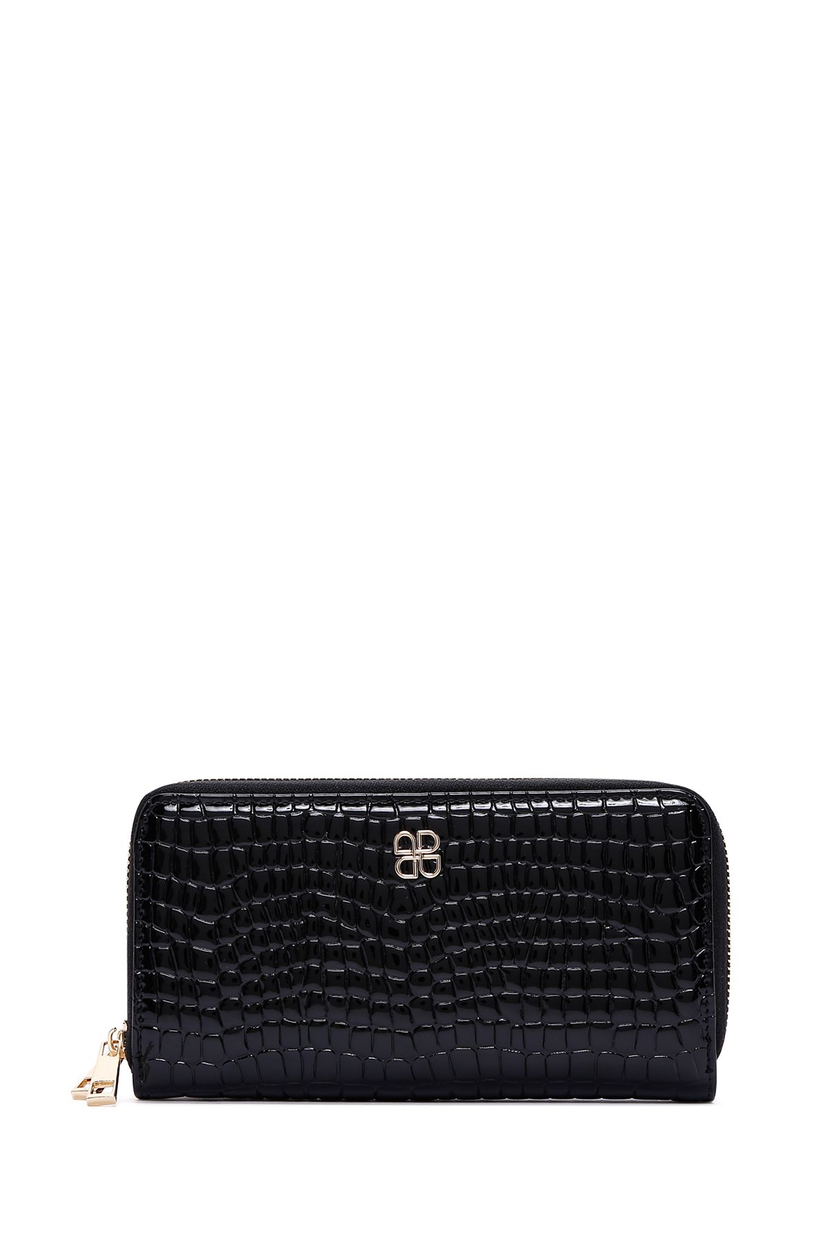 Derimod-Black Crocodile Women's Wallet - 000a2d5506e3 3