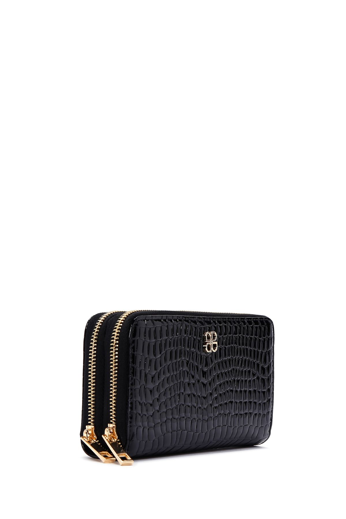Derimod-Black Crocodile Women's Wallet - 000a2d5506e3 4