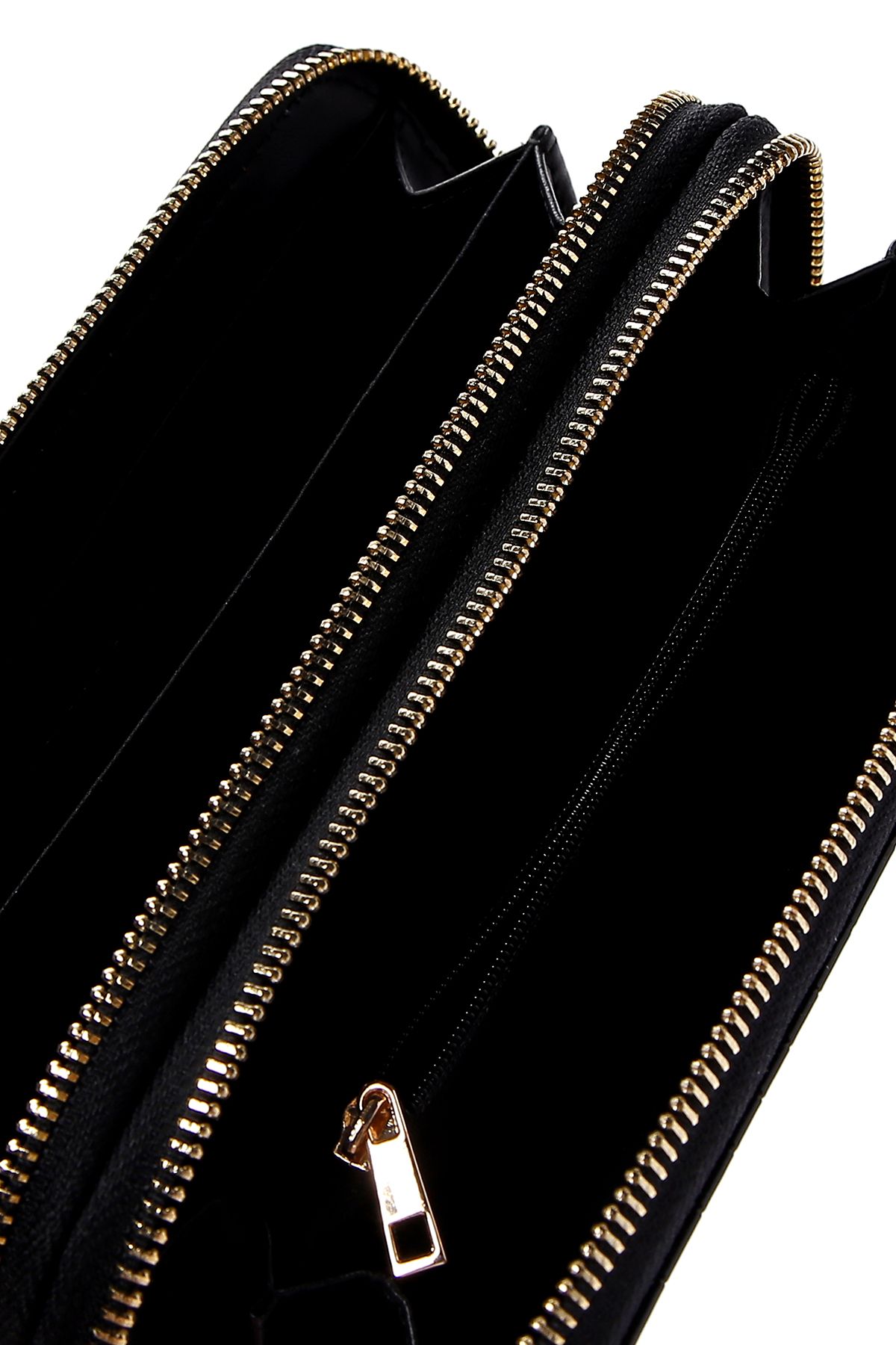 Derimod-Black Crocodile Women's Wallet - 000a2d5506e3 8